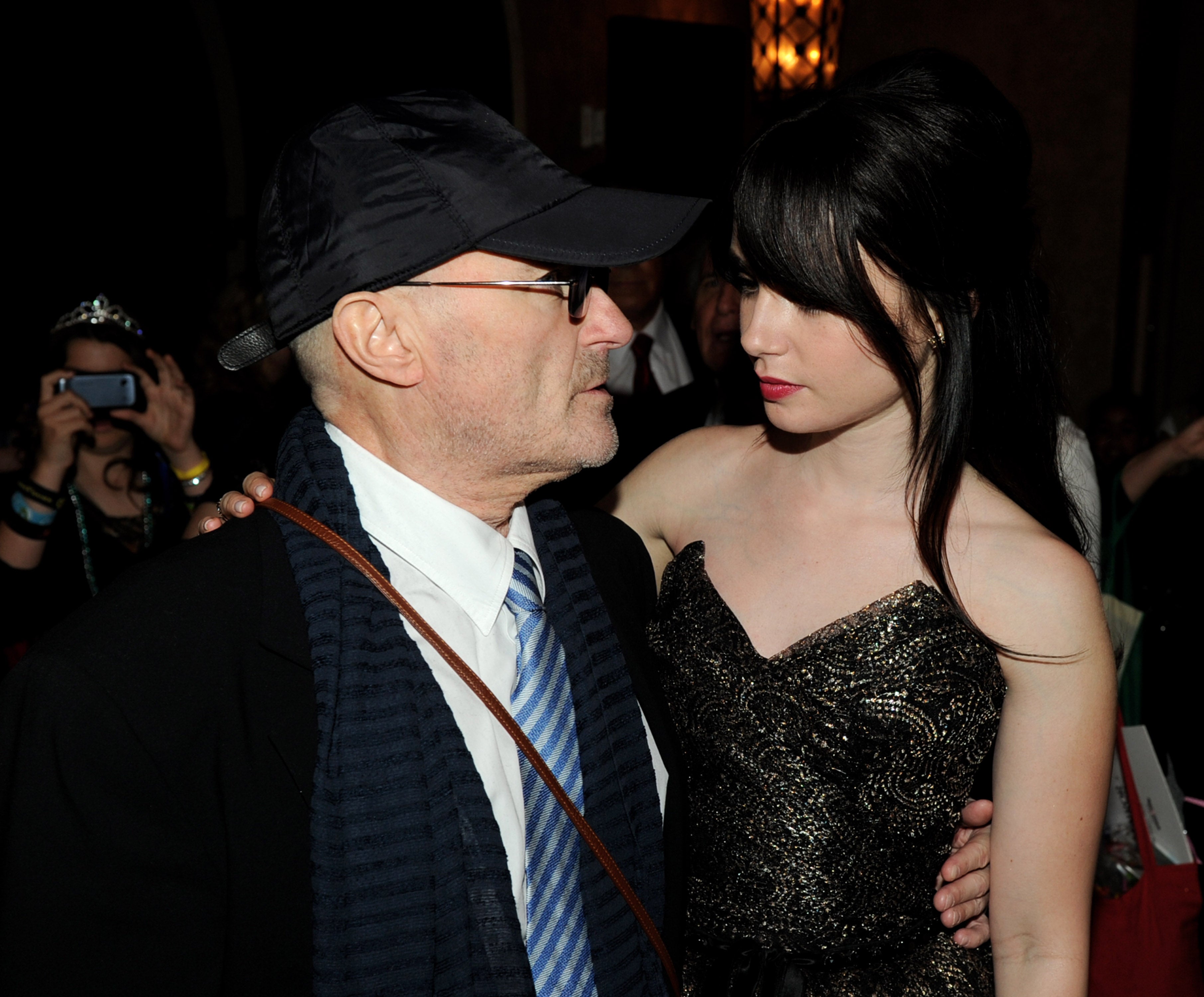 Phil Collins with his daughter, actor Lily Collins, in 2012 (Getty)