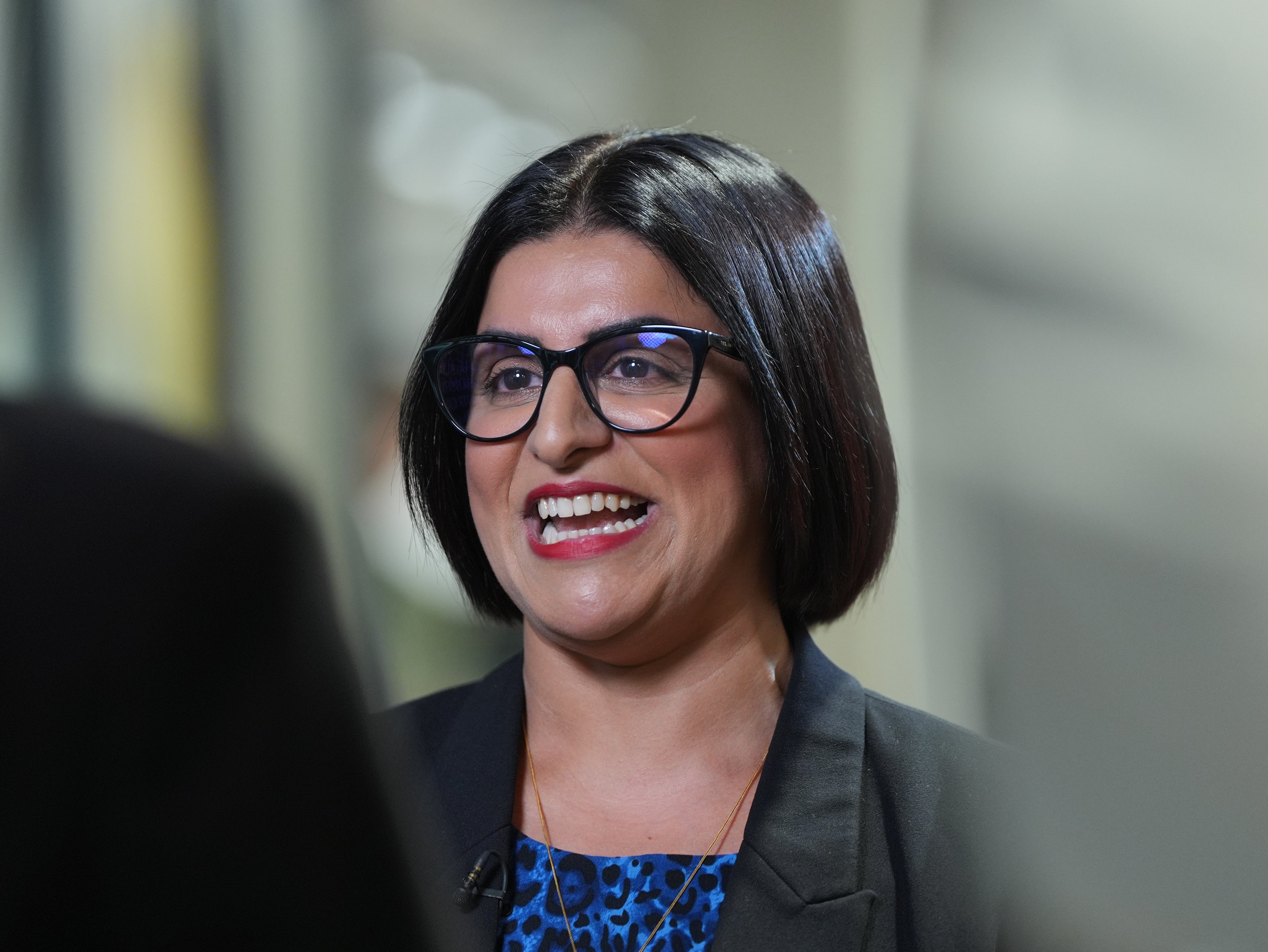 Home Secretary Shabana Mahmood speaking to media, during her visit to hear about the work of the National Crime Agency (NCA) (Yui Mok/PA) (PA Wire)