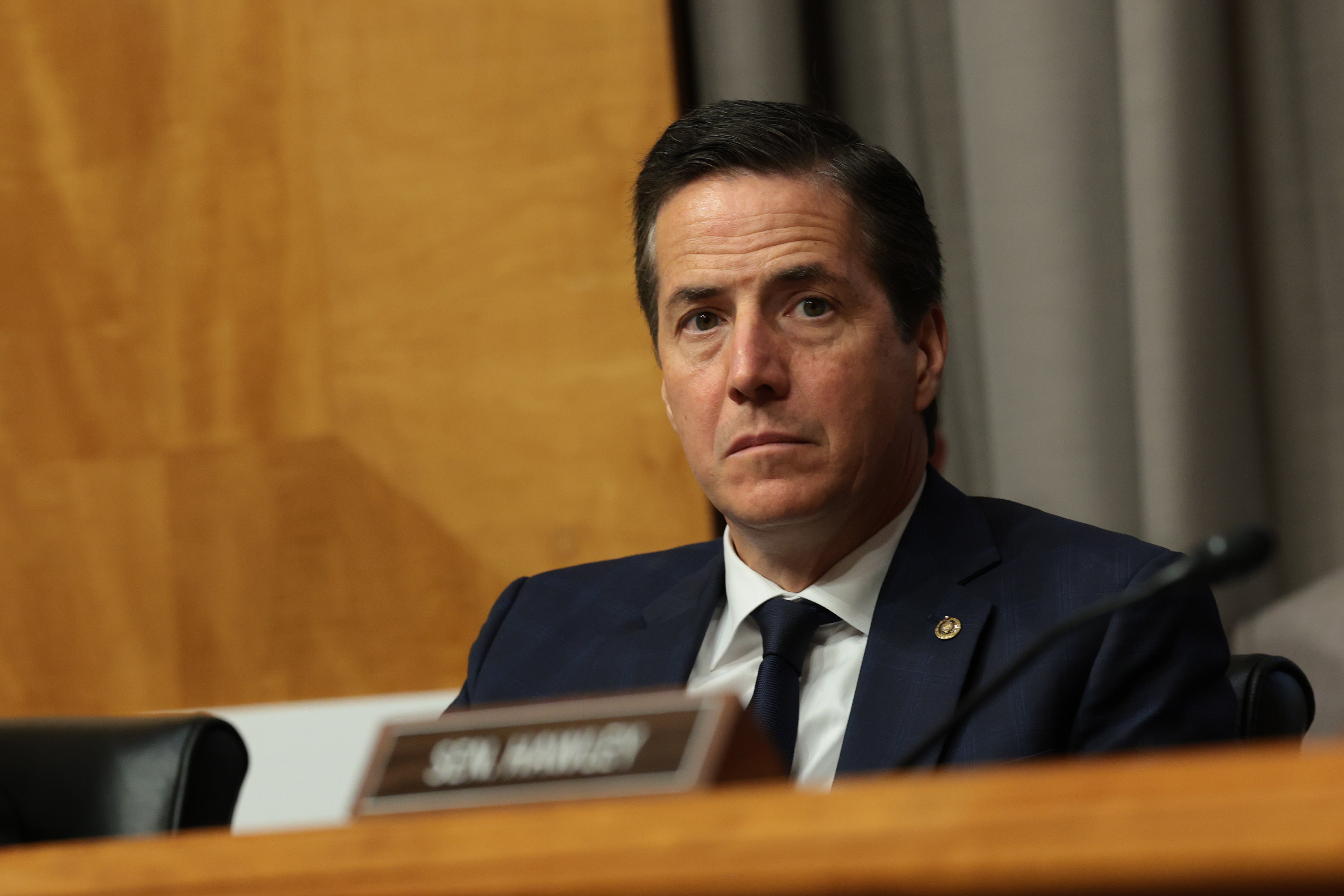 Sen. Bernie Moreno called for his former son-in-law to resign from Congress on Sunday (Getty)