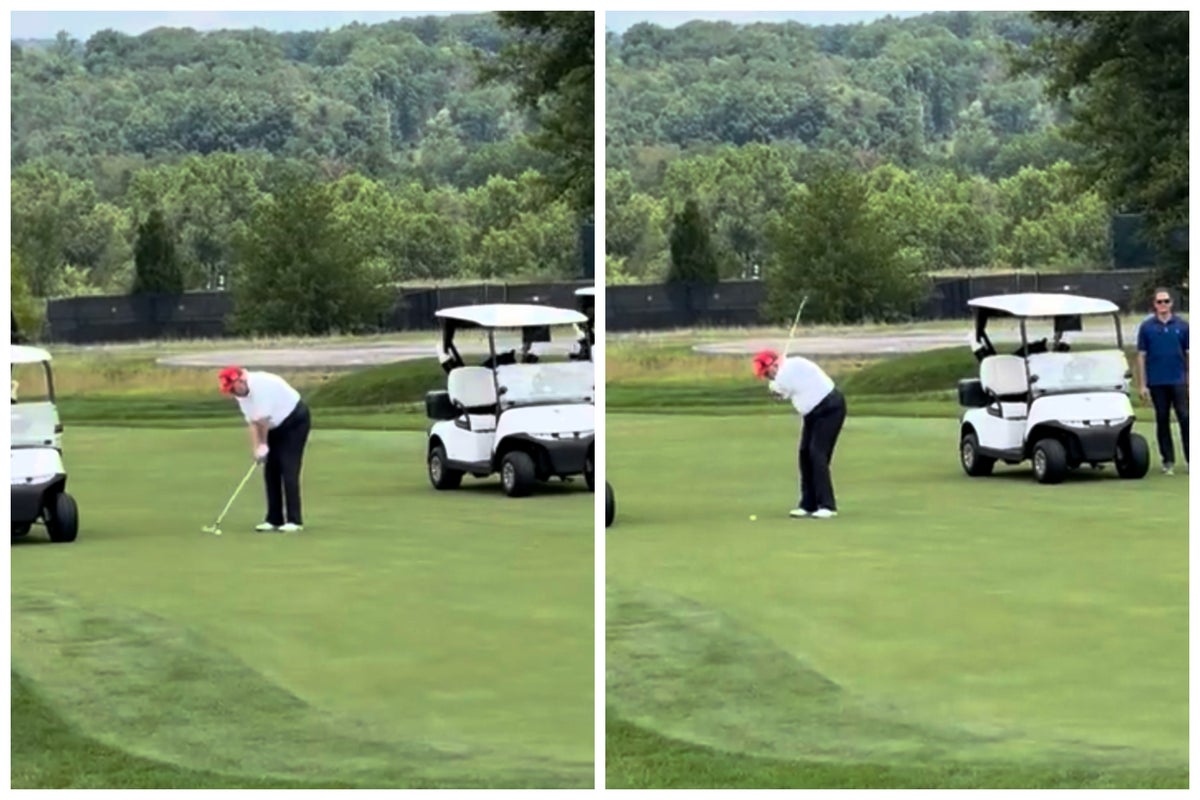 Trump denigrates fellow golfers as lacking ‘talent’ as he boasts about winning trophy on his own course Trump denigrates fellow golfers as lacking ‘talent’ as he boasts about winning trophy on his own course