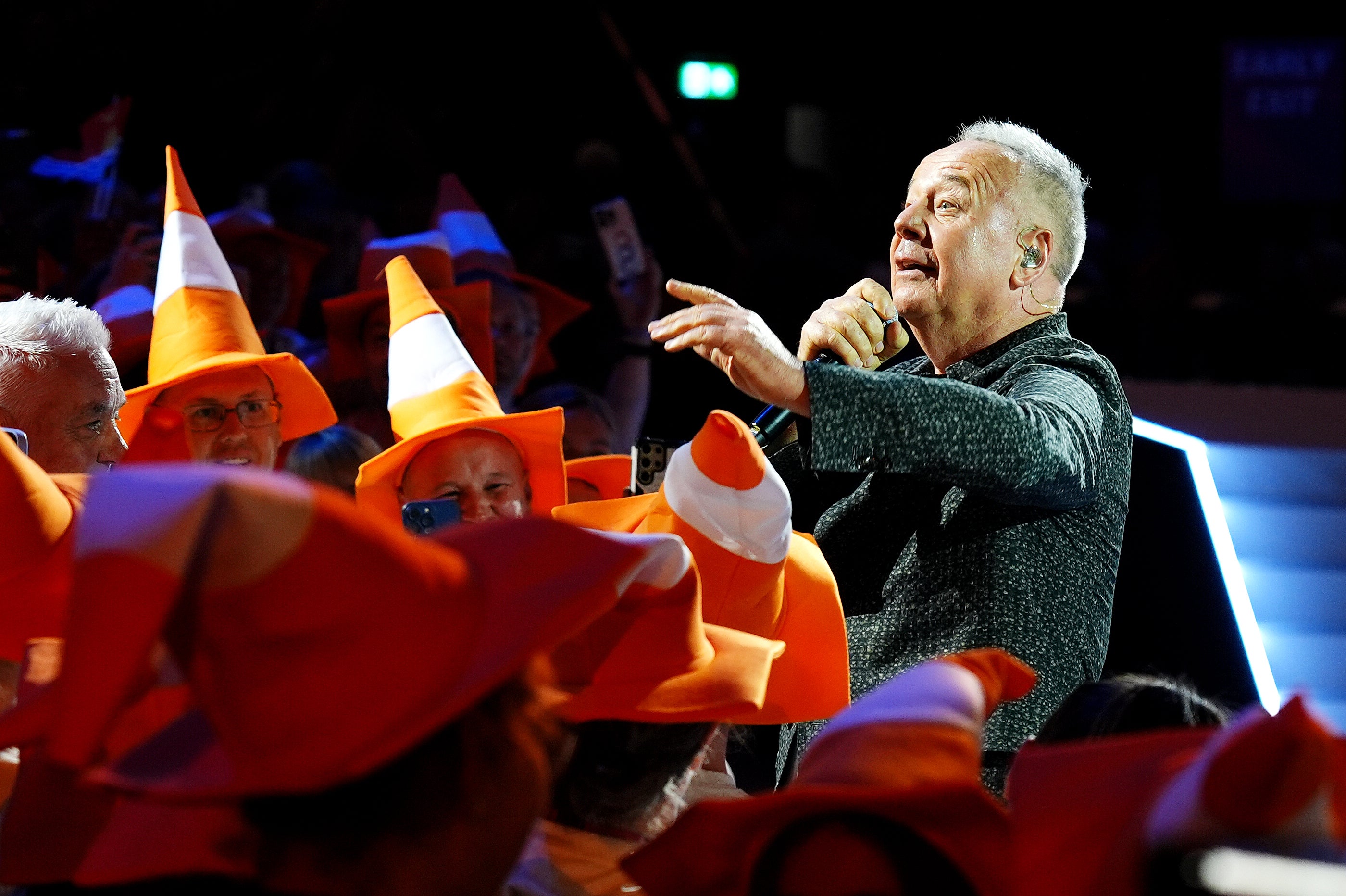 Simple Minds headlined the closing ceremony in Glasgow