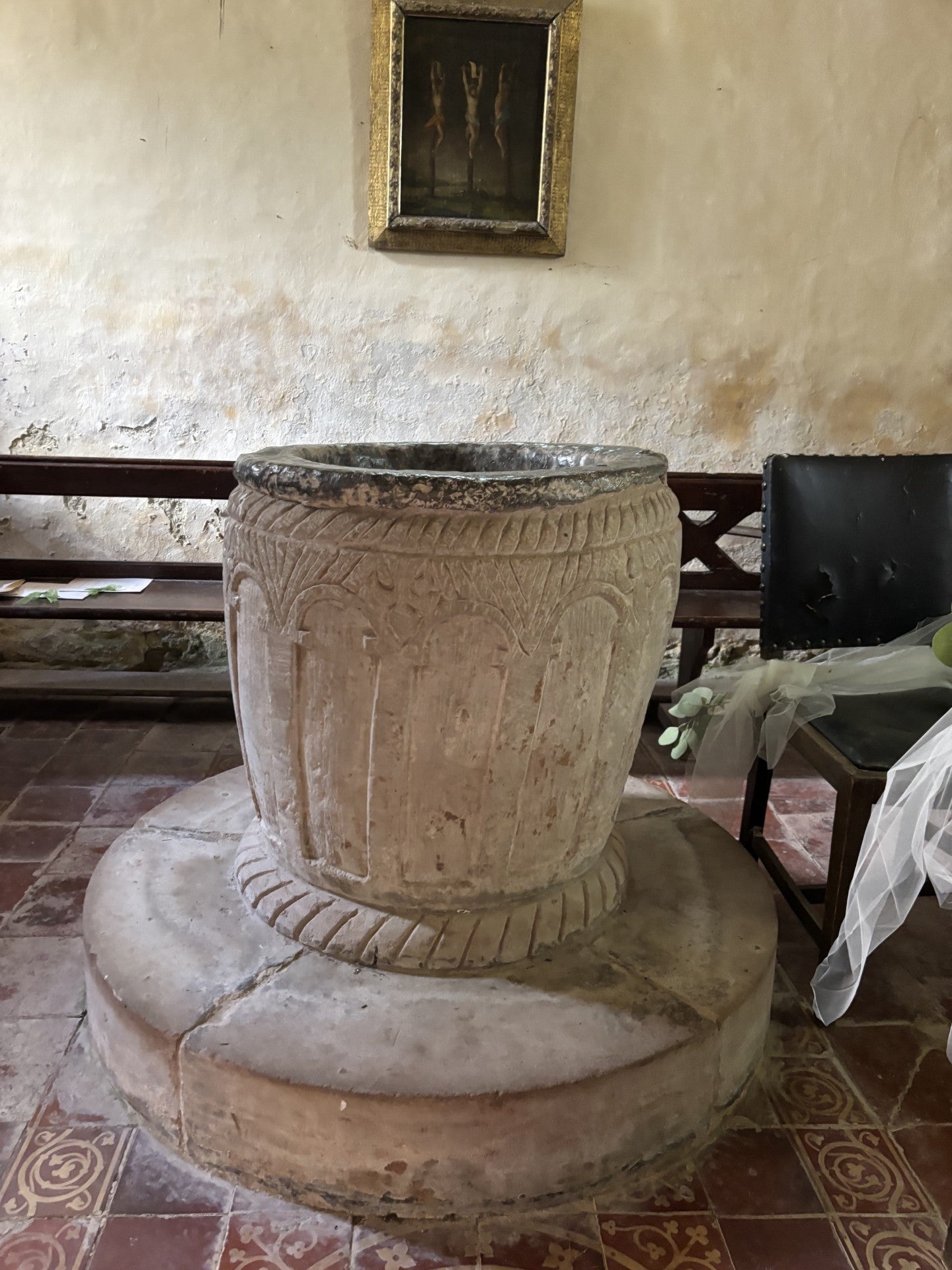 The font has ornate carvings around its exterior (Willam Cash/PA)