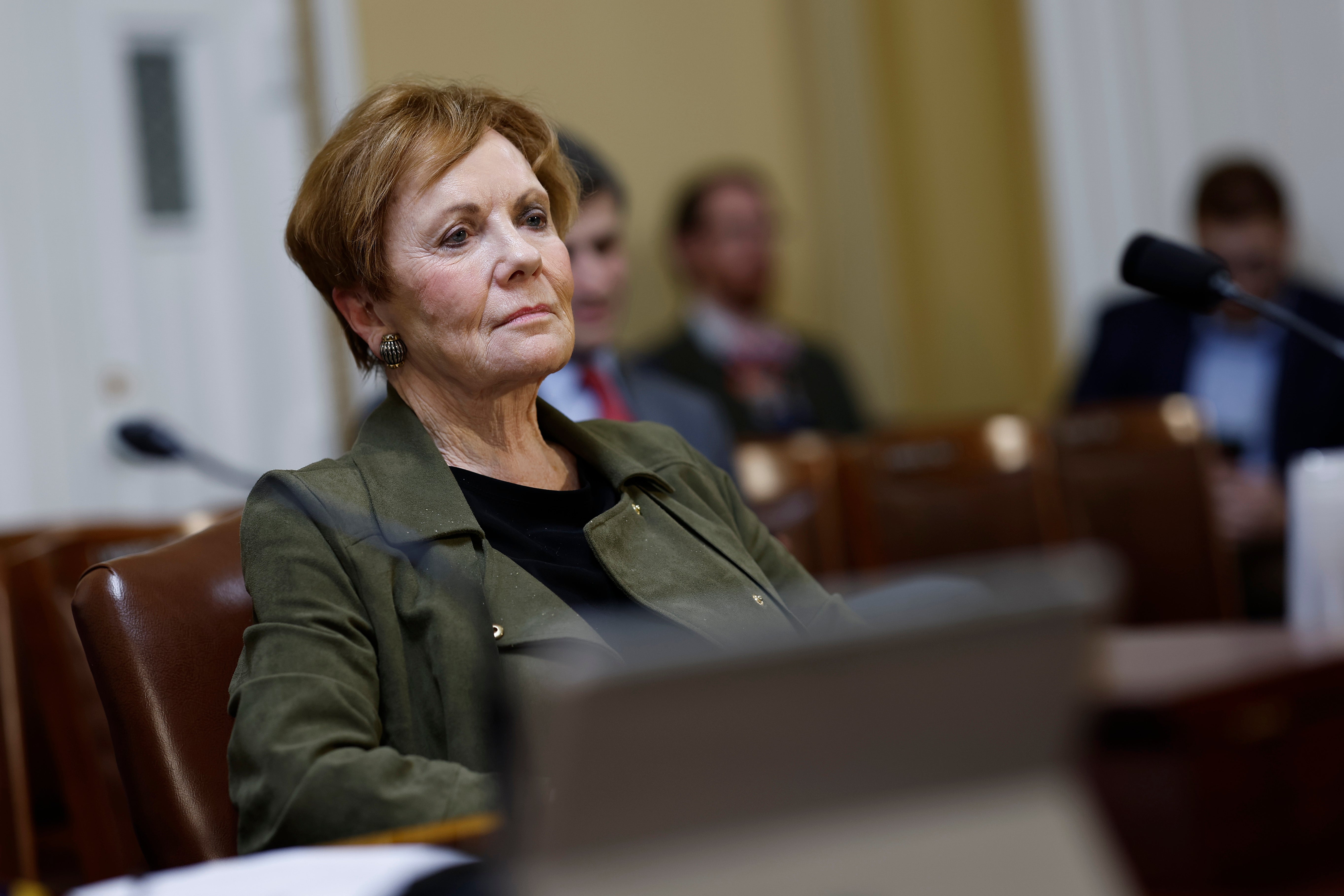 Rep. Kay Granger (R-TX) listens during a House Rules Committee hearing on the Senate Amendment to the Consolidated Appropriations Act of 2023 at the U.S. Capitol Buildin