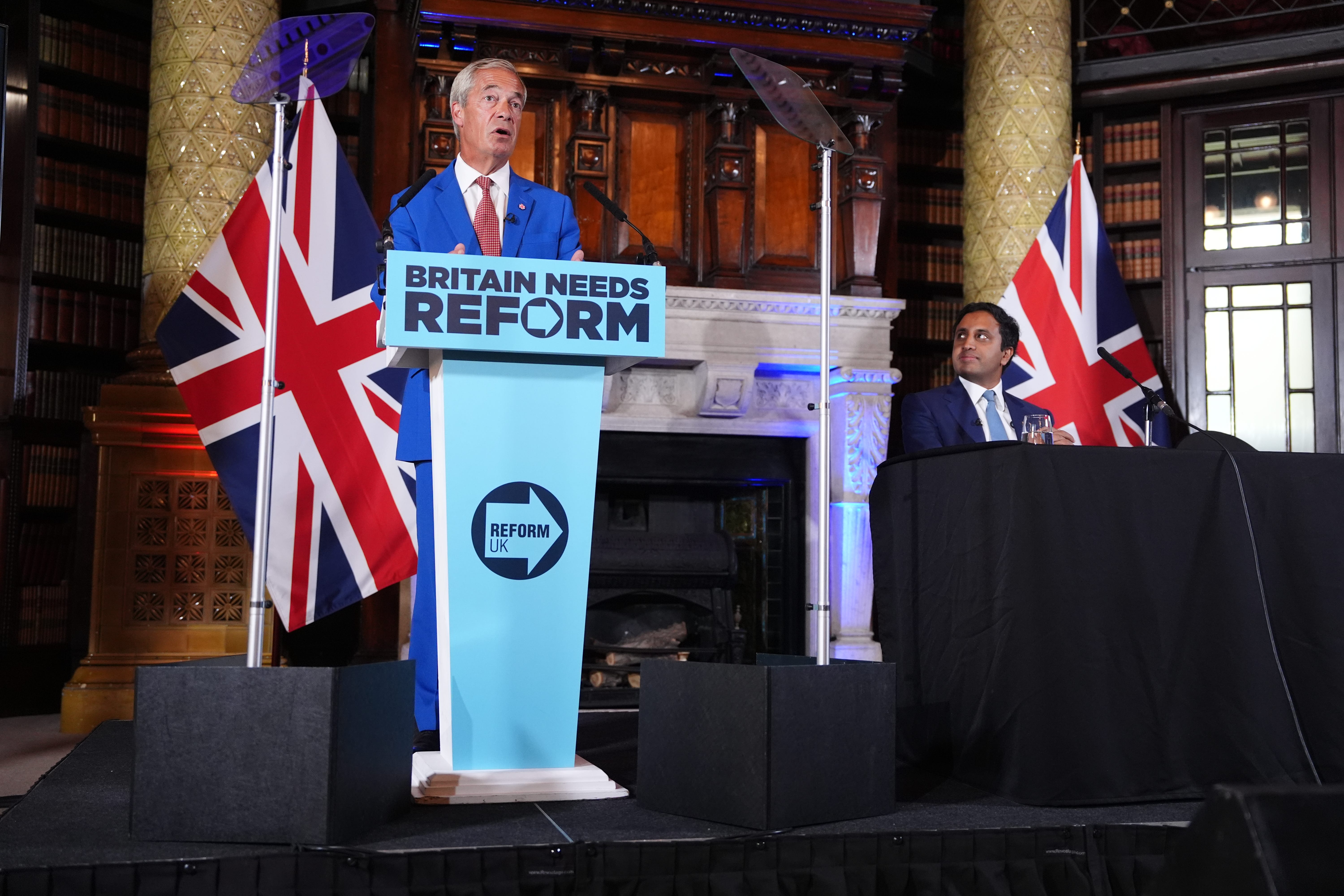 Nigel Farage said Reform’s proposals would save lives (Jonathan Brady/PA)