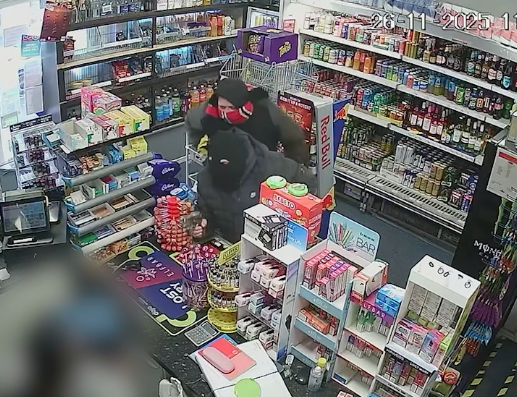 Bungling robbers put on Scouse accents and squabble during calamitous corner shop raid 