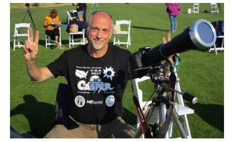 Alberto Villa is travelling to Menorca to see his 13th solar eclipse