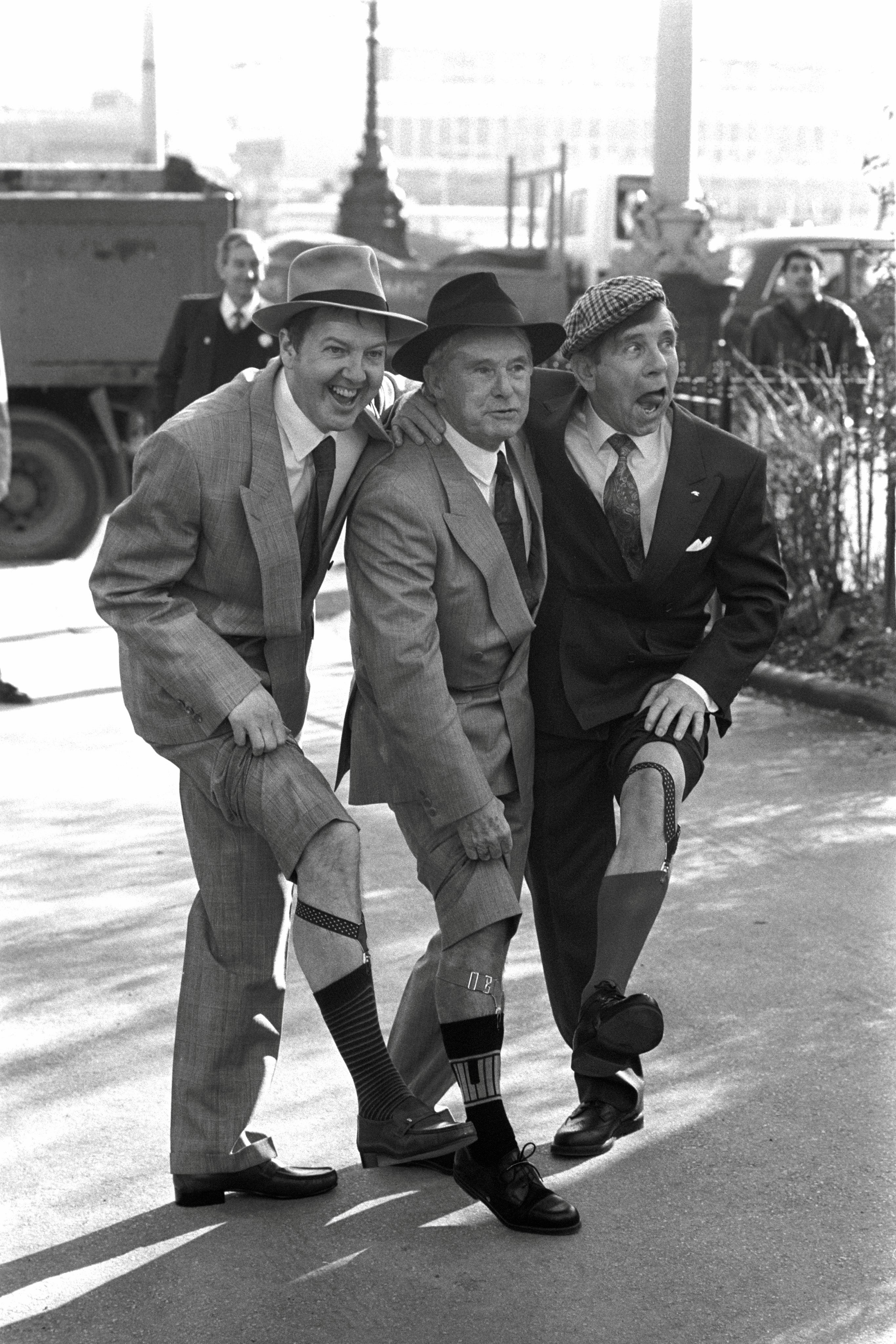 Jimmy Cricket was a well-known figure from TV variety shows in the 1980s – here he is pictured with Ernie Wise and Norman Wisdom in 1989 (Mike Stephens/PA) (PA Wire)