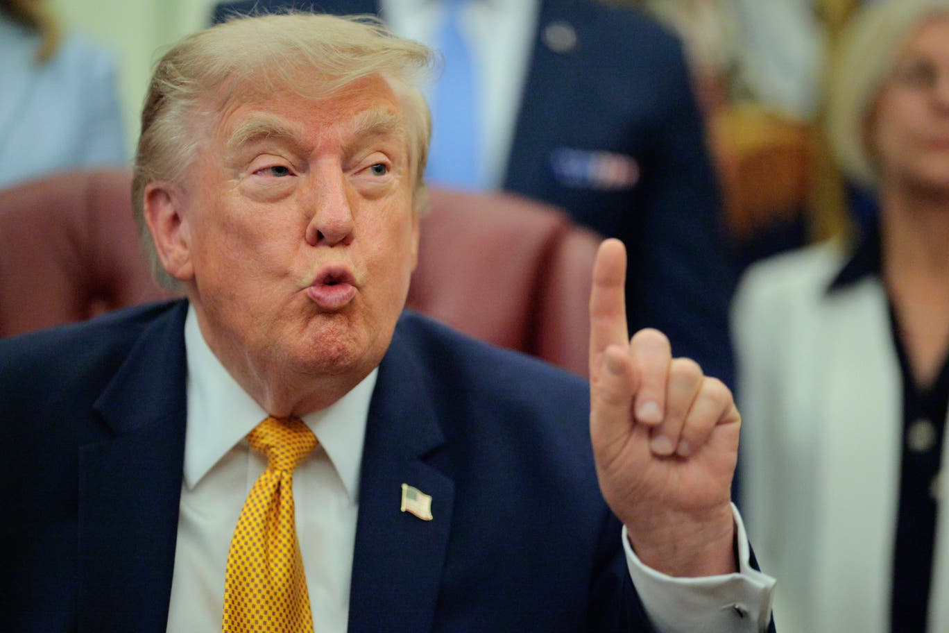 President Donald Trump in the Oval Office