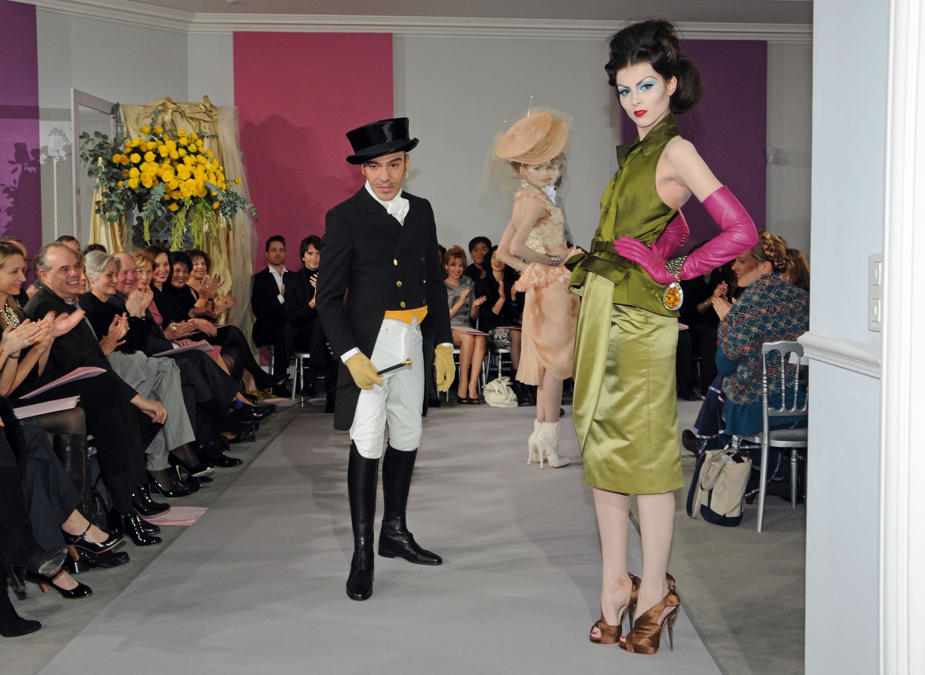 John Galliano, pictured here onstage on the Dior runway in January 2010, lost his position at the fashion house after his antisemitic comments surfaced