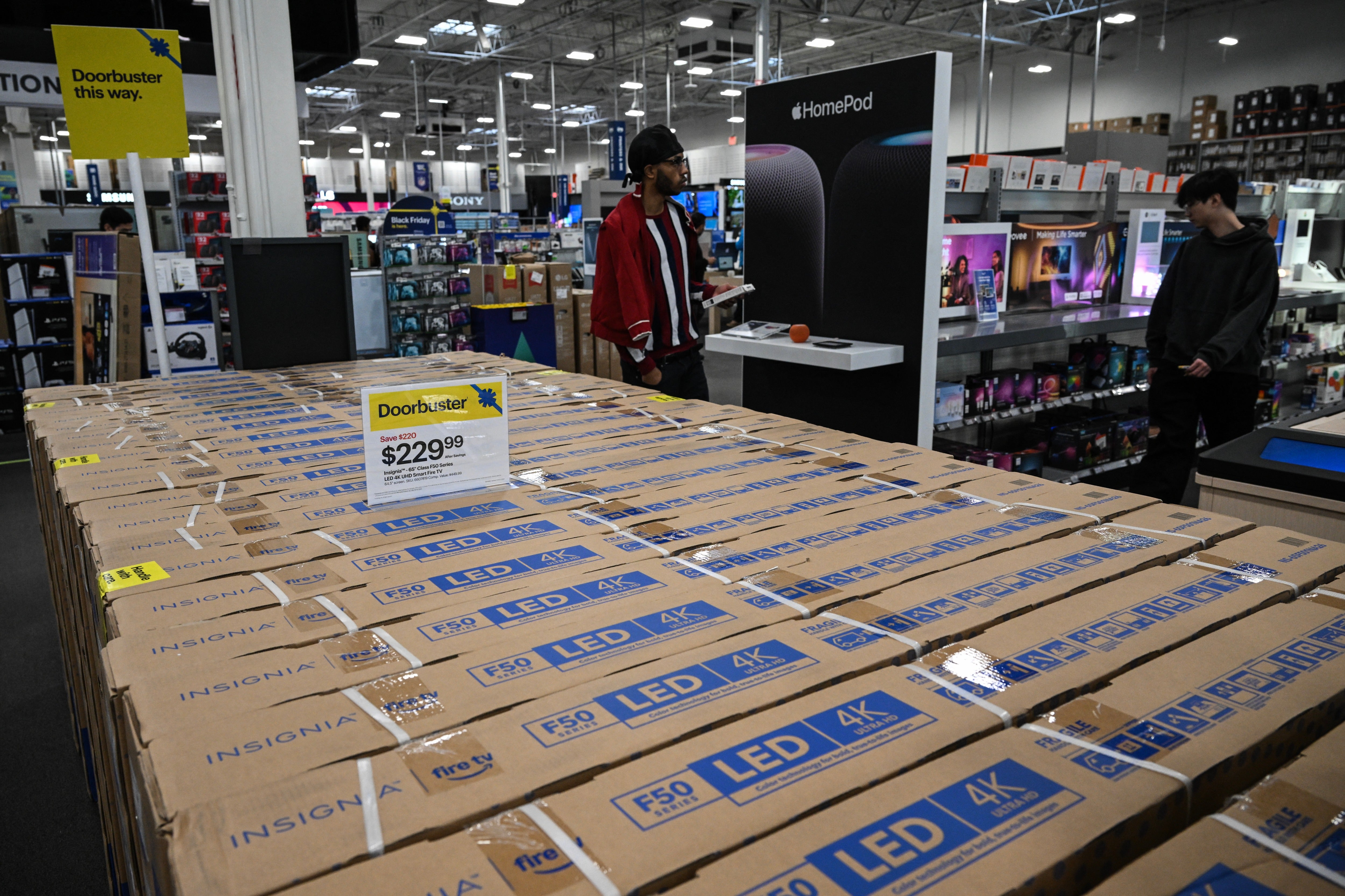 The electronics retailer reportedly opened one of these smaller locations in Jonesboro, Arkansas, this week (AFP via Getty Images)