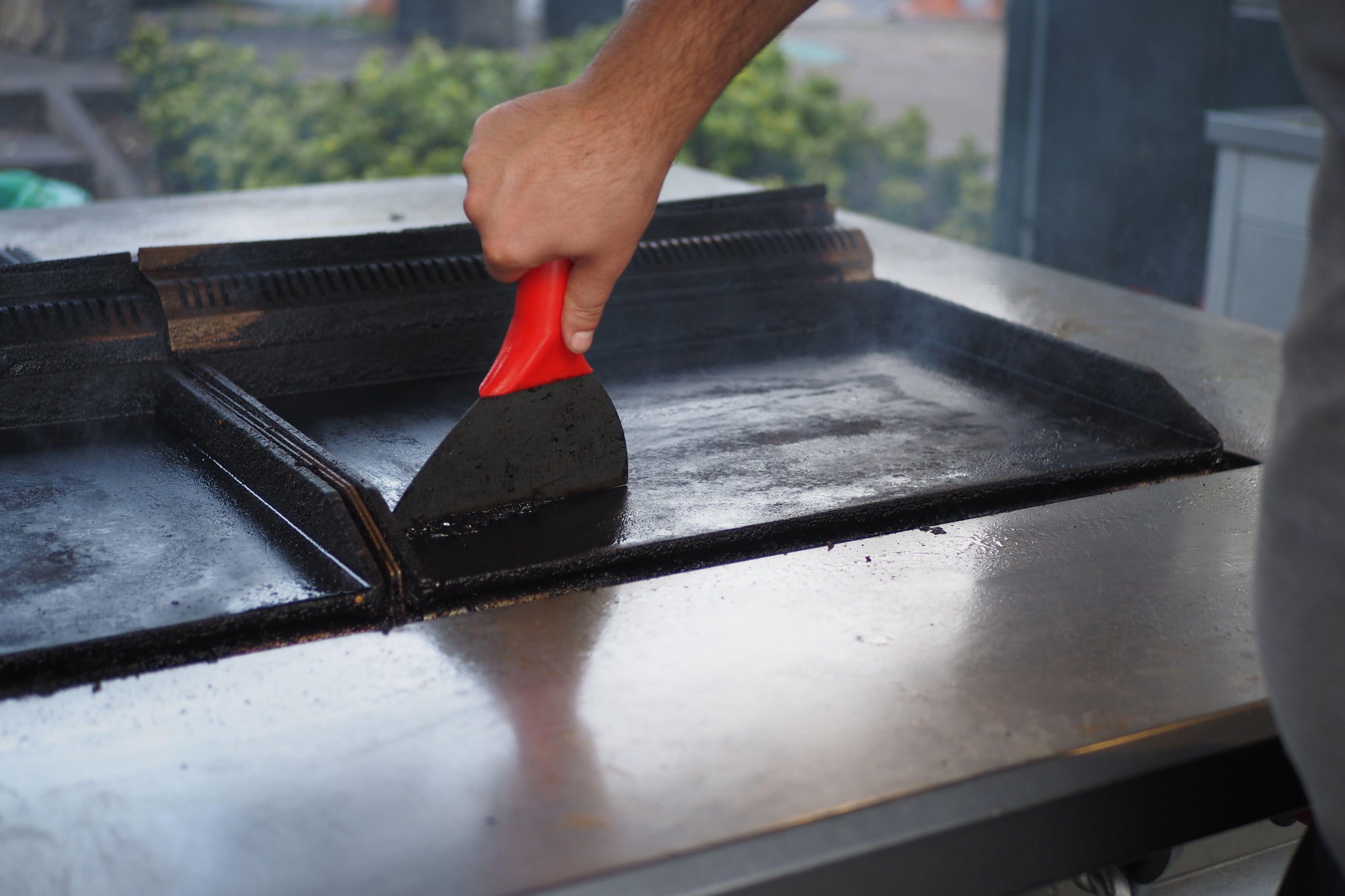 The food and any built-up gunk on your grill will come away so much quicker and easier if your grill is hot