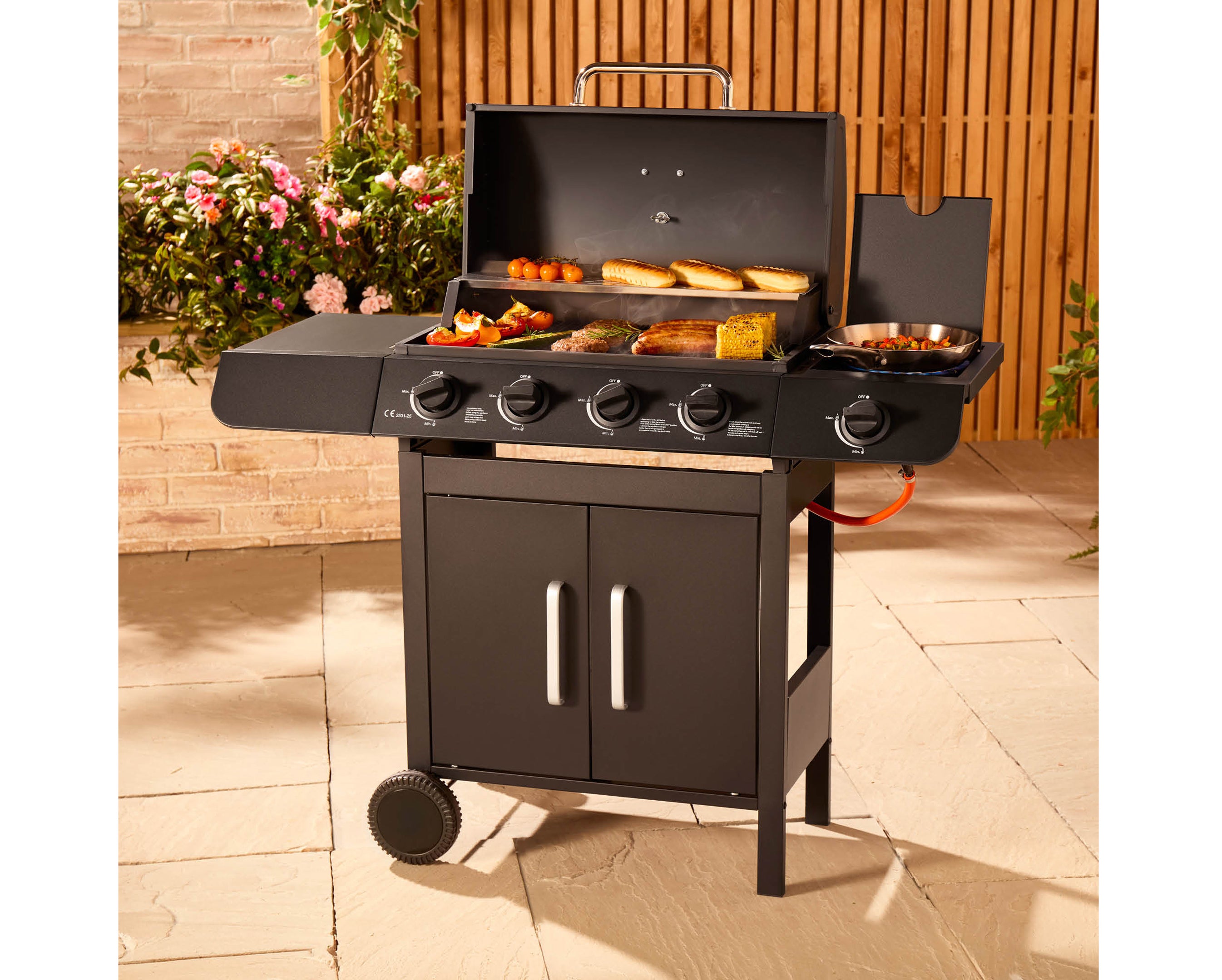 The food and any built-up gunk on your grill will come away so much quicker and easier if your grill is hot