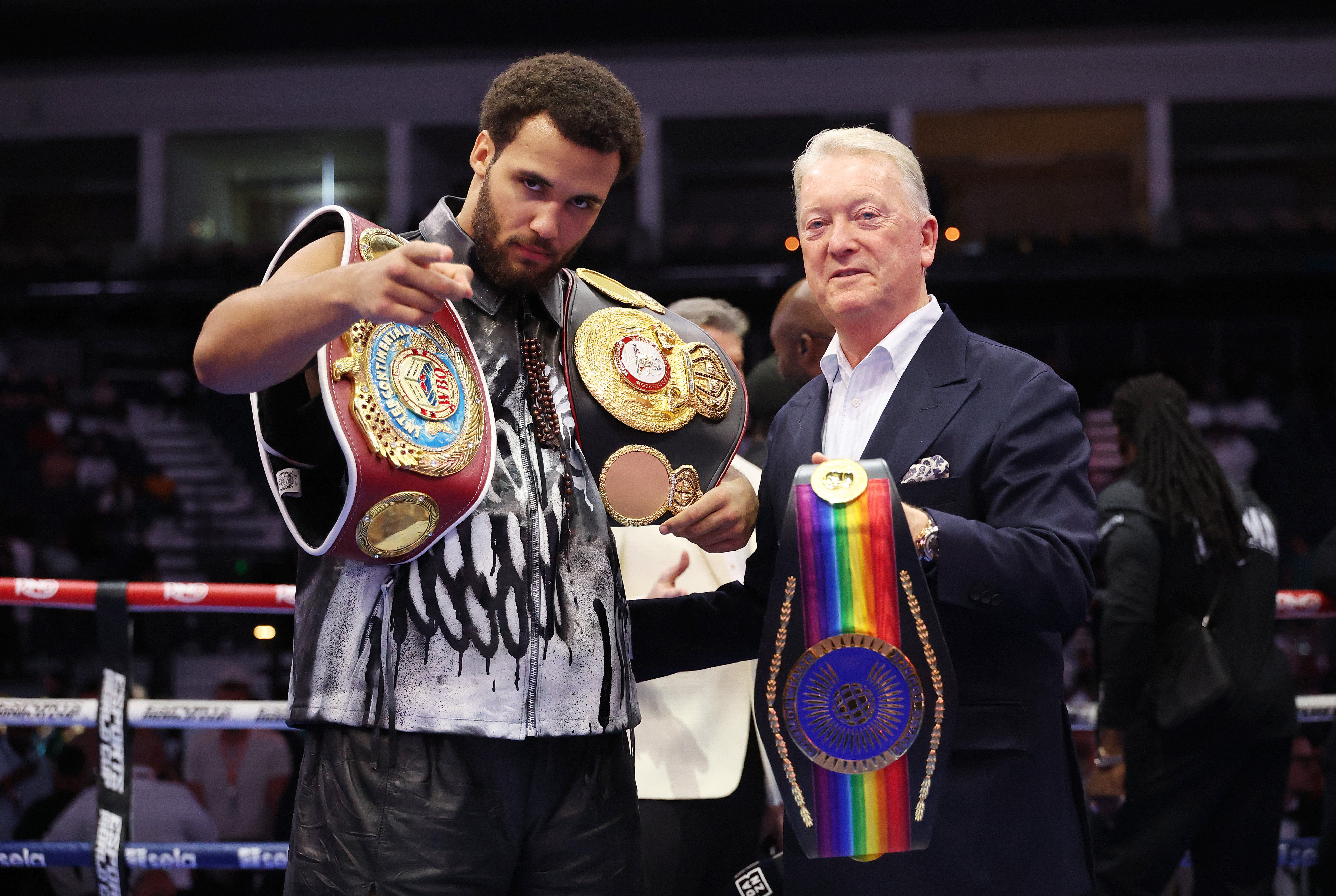 Itauma with his promoter Frank Warren