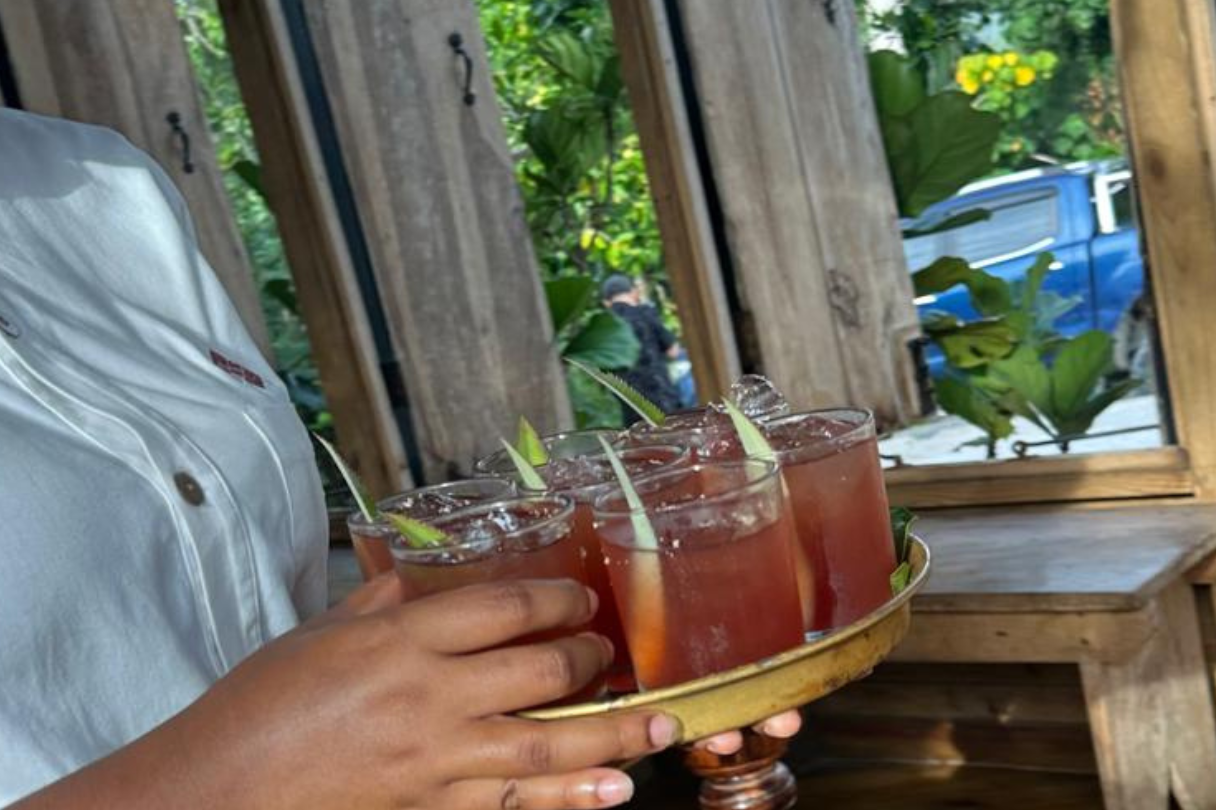 Rum cocktails flowing when I tried the Crossfire Hurricane reserve rum (Samuel Mathewson / The Independent)