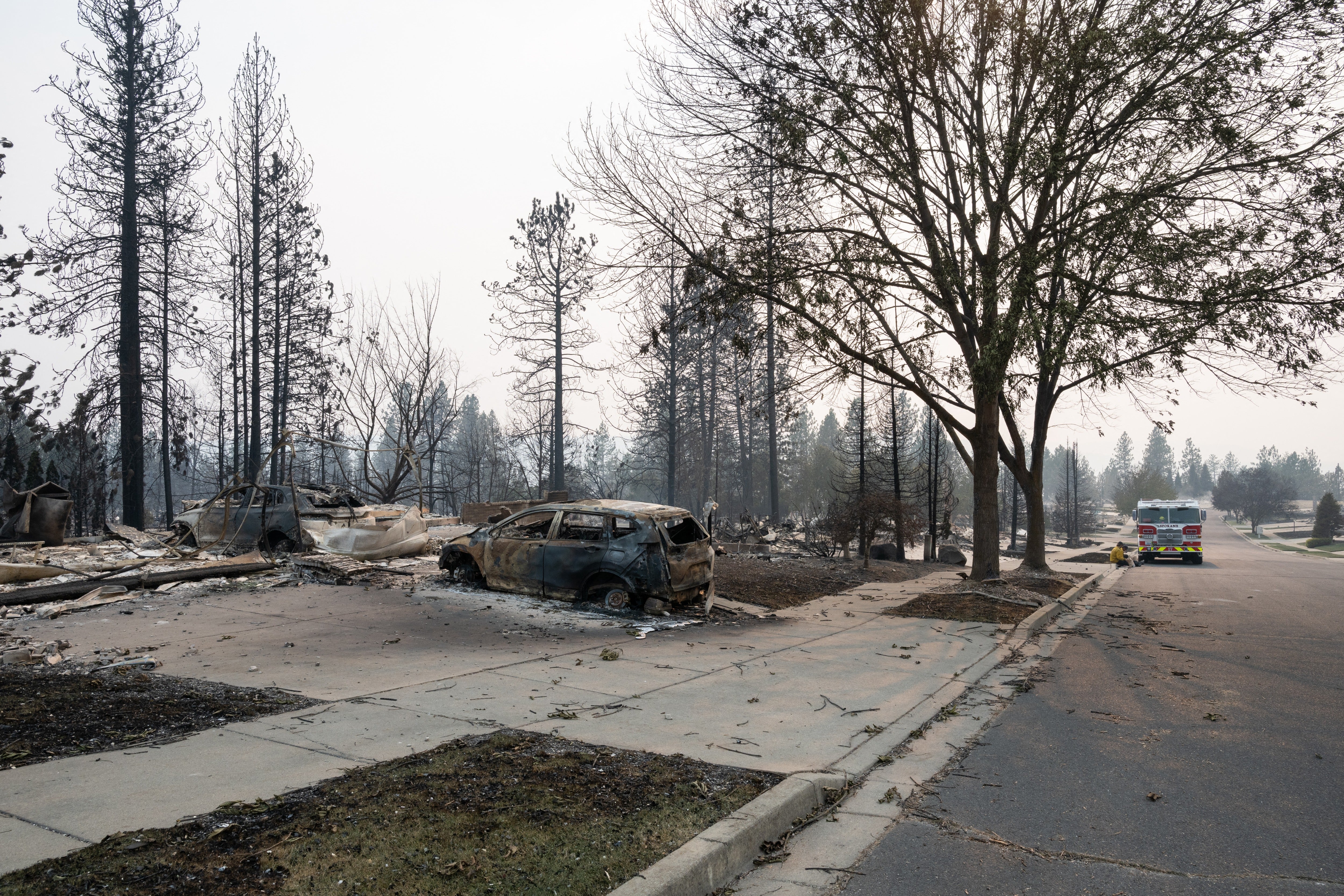 The origins of the fires were under investigation, but officials arrested a man on Aug. 3 on suspicion of arson in connection with one of them