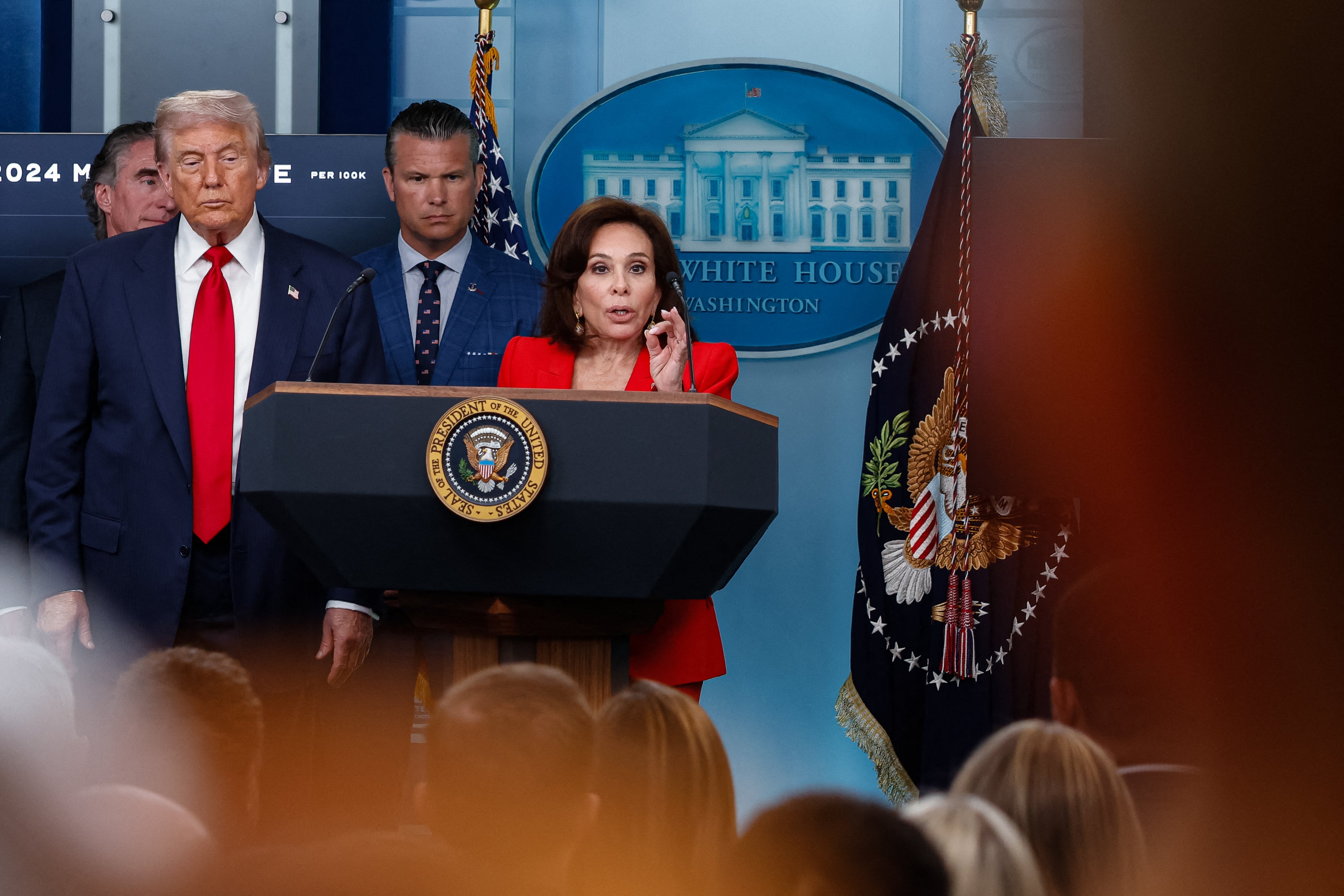 Pirro’s office has suffered a string of losses in high-profile cases and investigations that were priorities for the president (AFP/Getty)