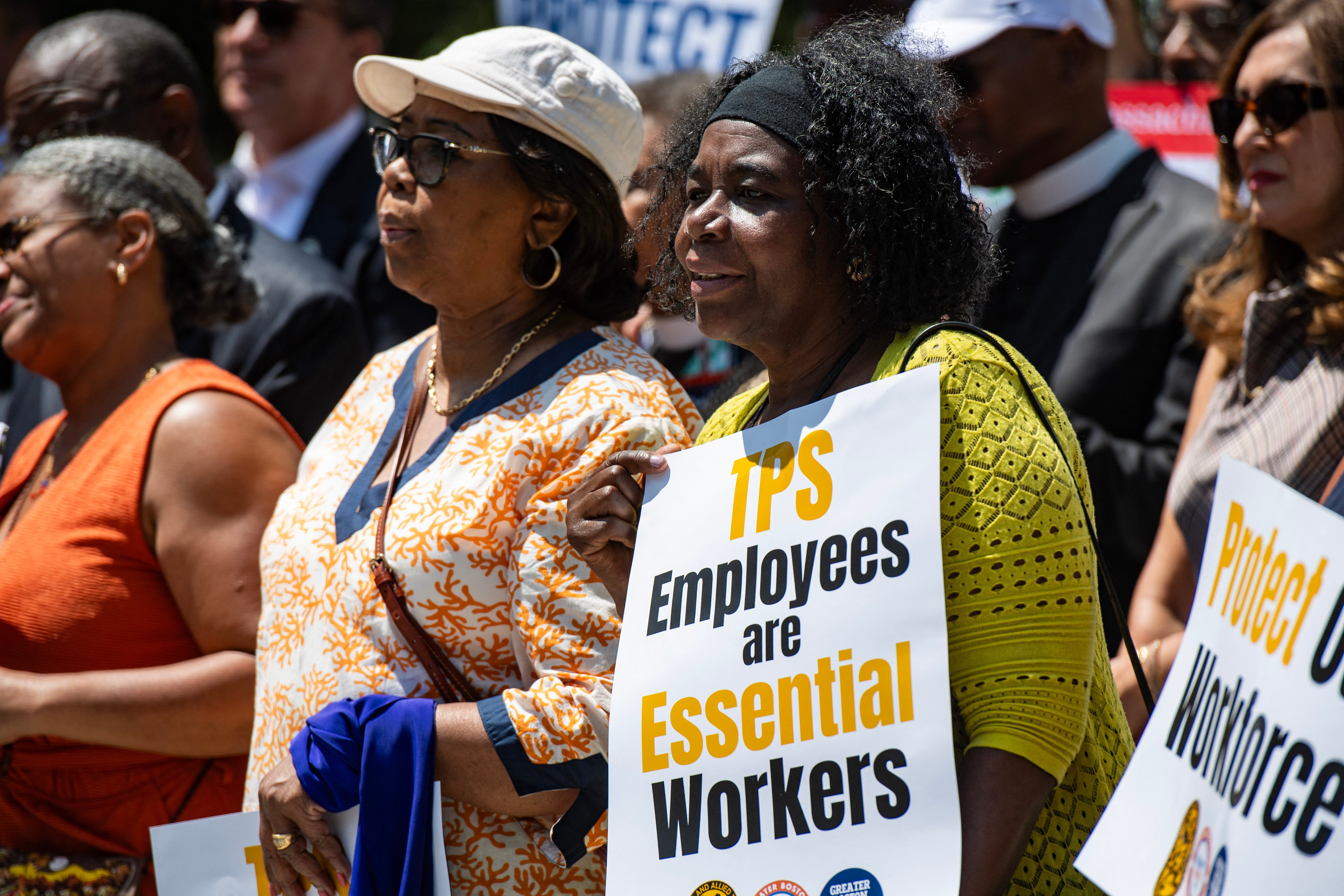 Advocates have pushed for Congress to immediately restore TPS for Haiti, with tens of thousands of Haitians and their families who were legally working and living in the US now fearing their removal to a country they fled (AFP/Getty)