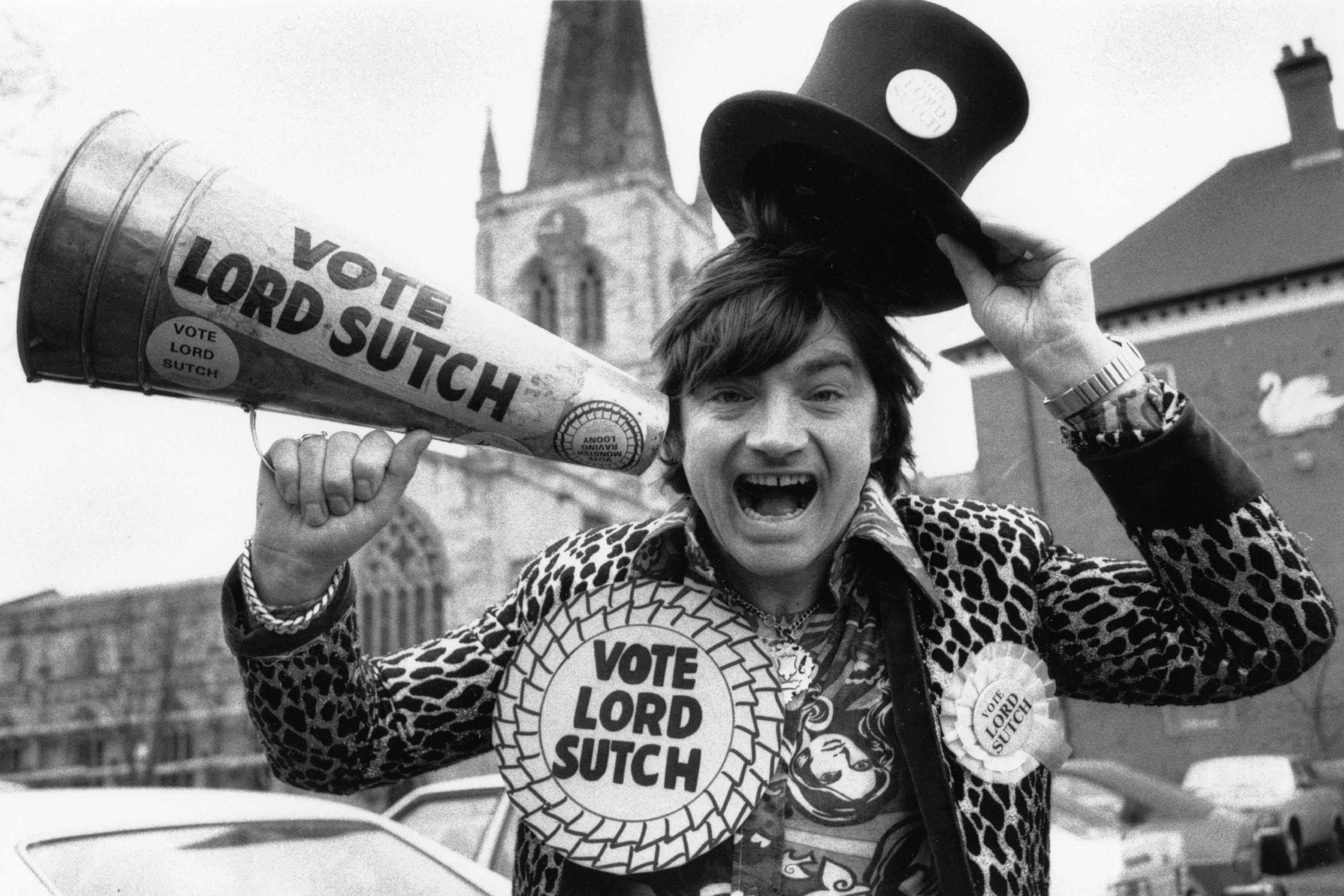 Screaming Lord Sutch, former leader and founder of the Monster Raving Loony Party