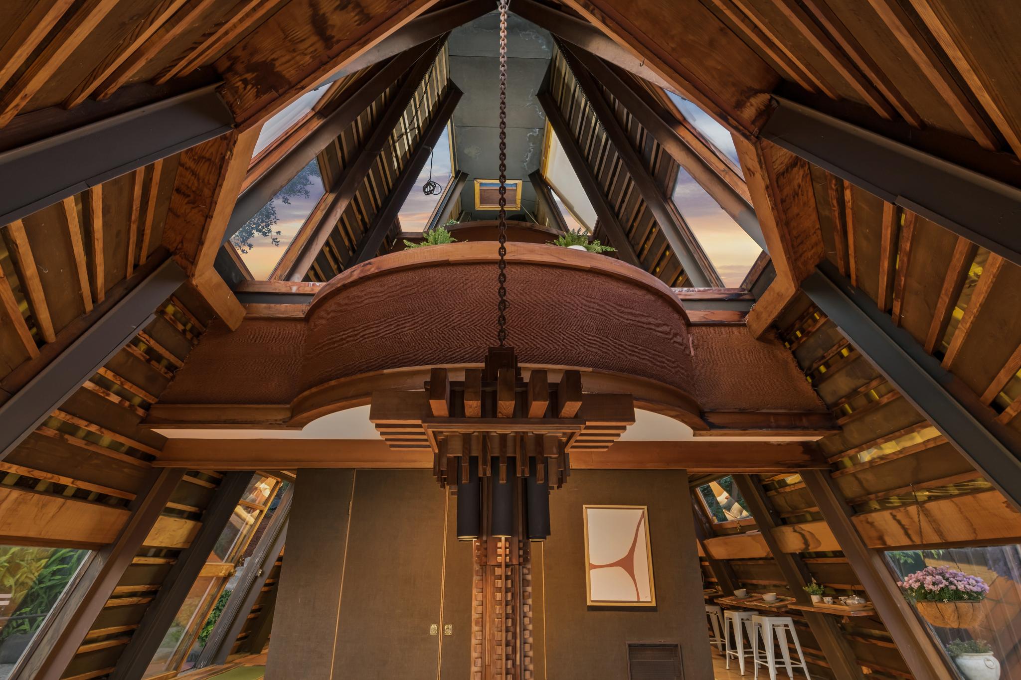 Brooks' daughter, Carrie, said the concept of Lumiere House came to her father ‘over a long period of experimenting with natural shapes and light’ (Open Homes Photography)