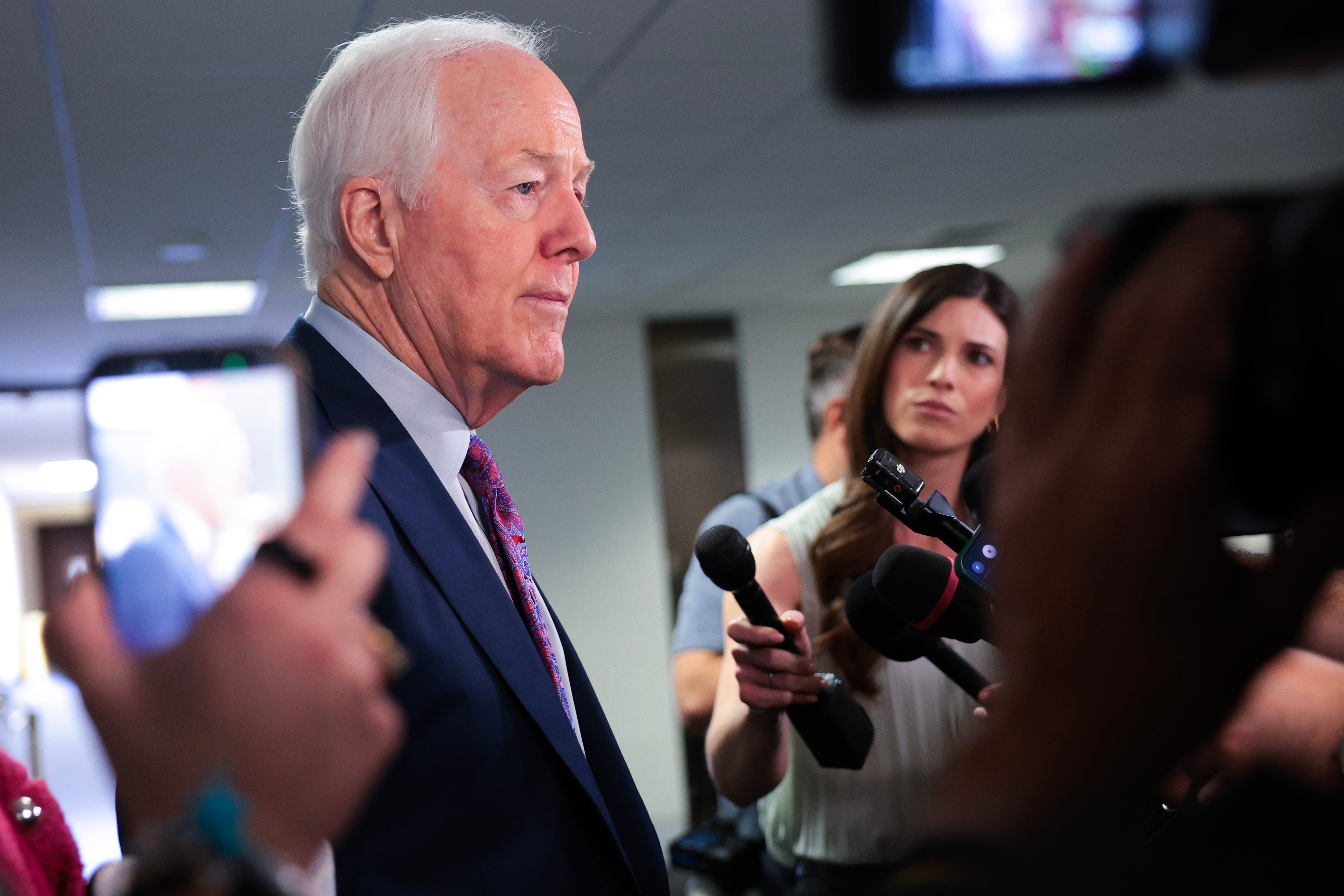Cornyn said after the vote that there was 'nothing' he could do to 'rein in' Trump