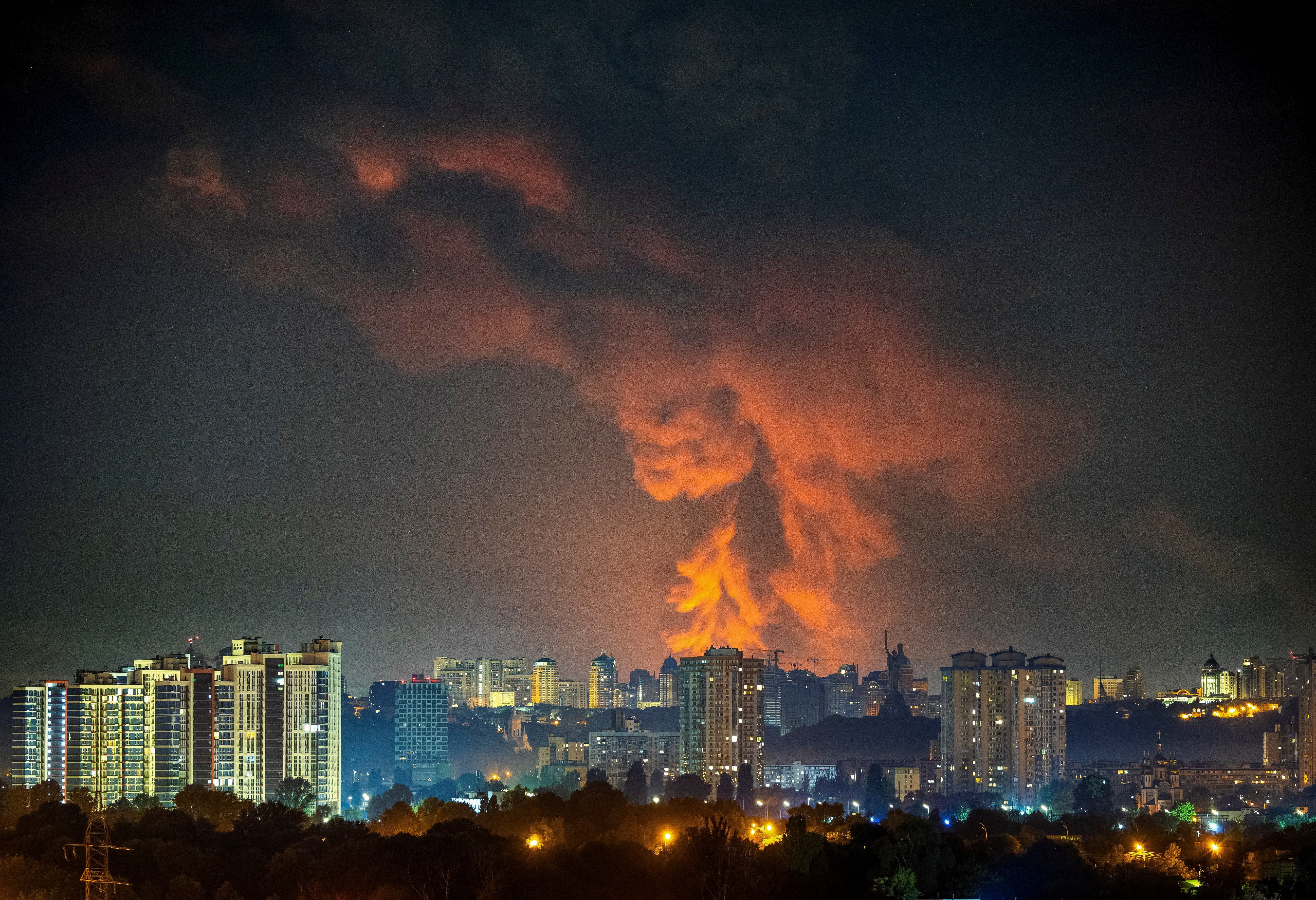 Ukraine-Russia war latest: Putin’s forces launch ballistic missile and drone strikes on Kyiv as 15 killed
