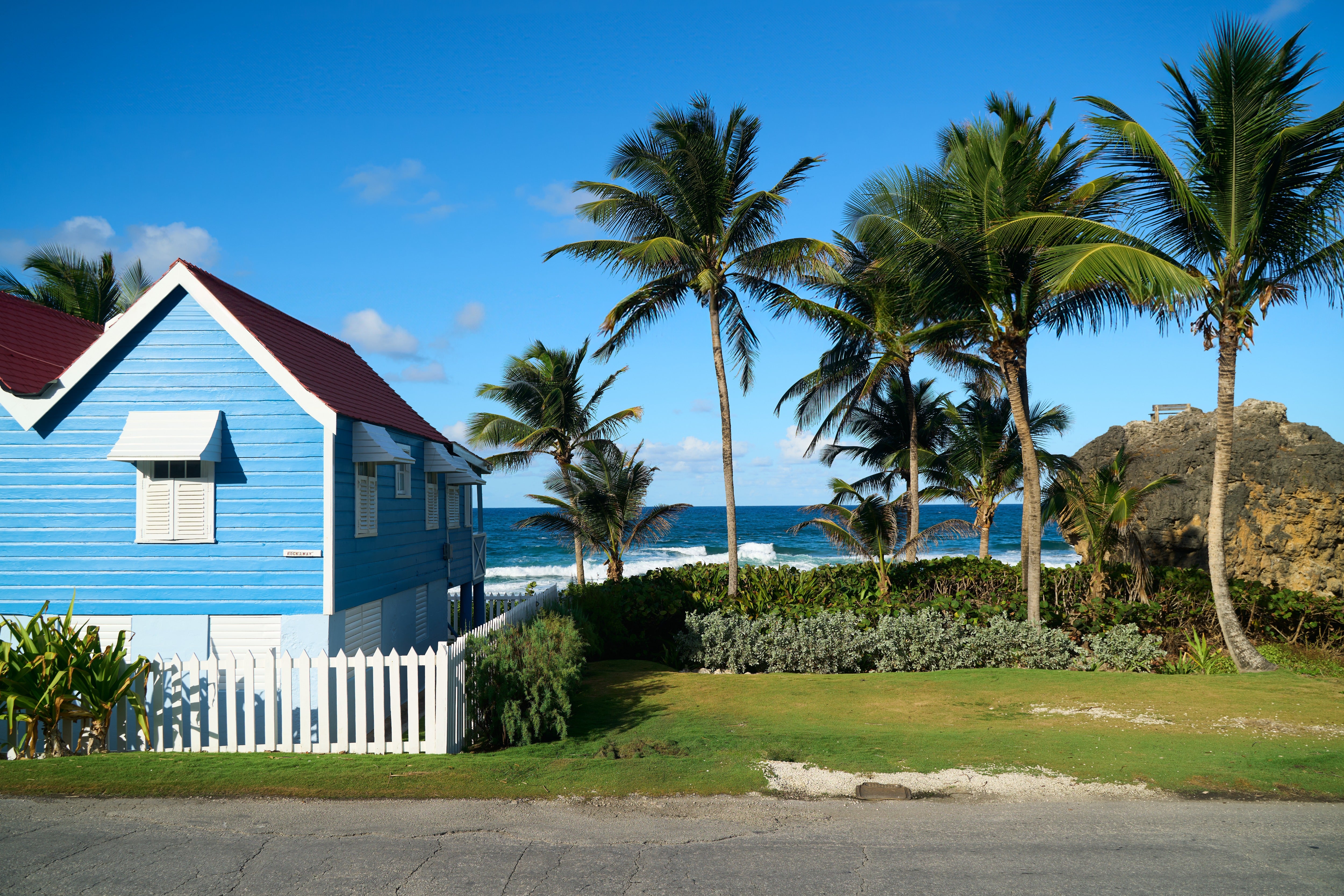 A colourful chattel house in Barbados