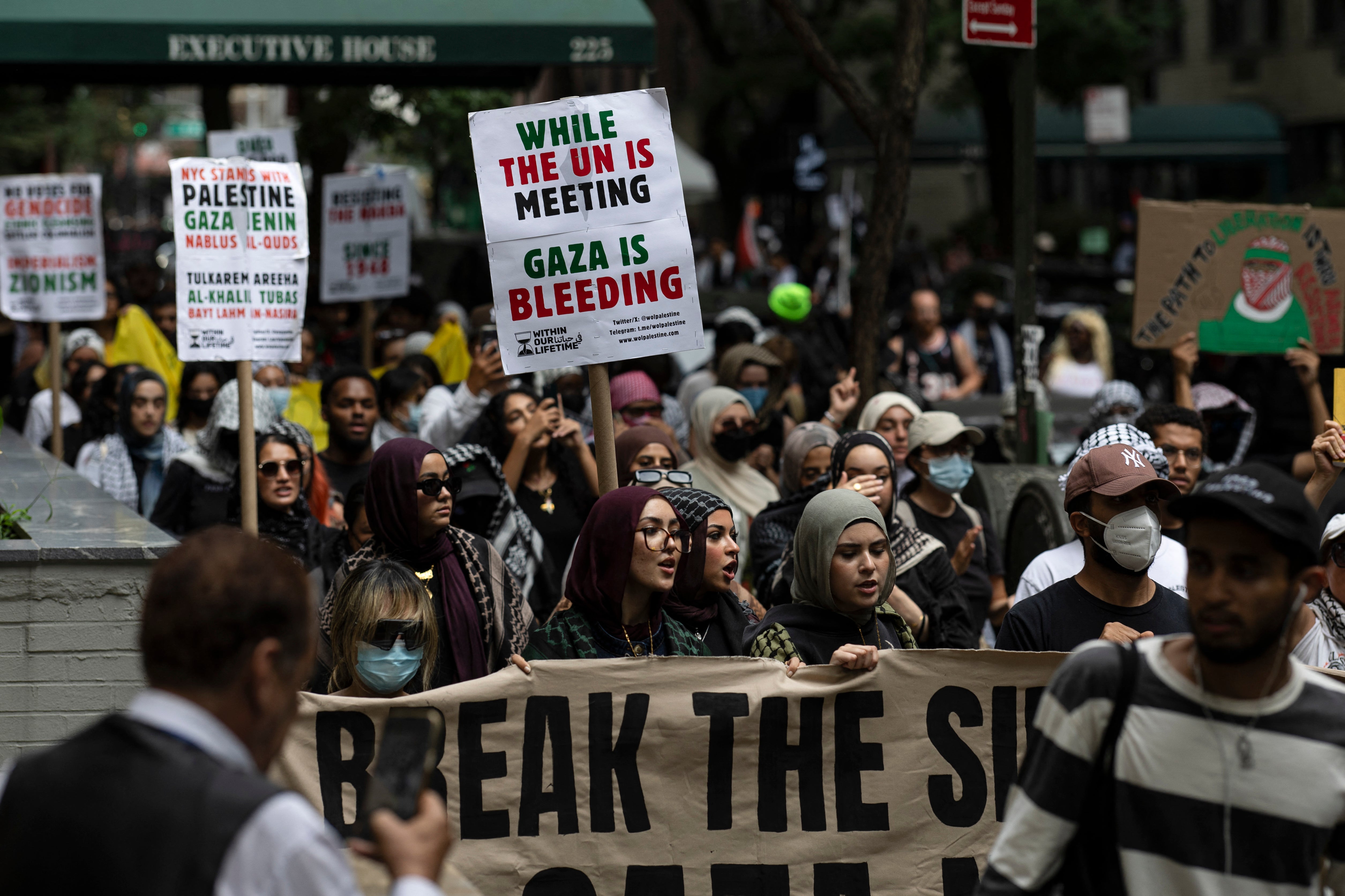 Sarsour is among several people who have been arrested in the U.S. and threatened with deportation after speaking out in favor of Palestinians since the start of the Israel-Hamas war in October 2023 (AFP/Getty)