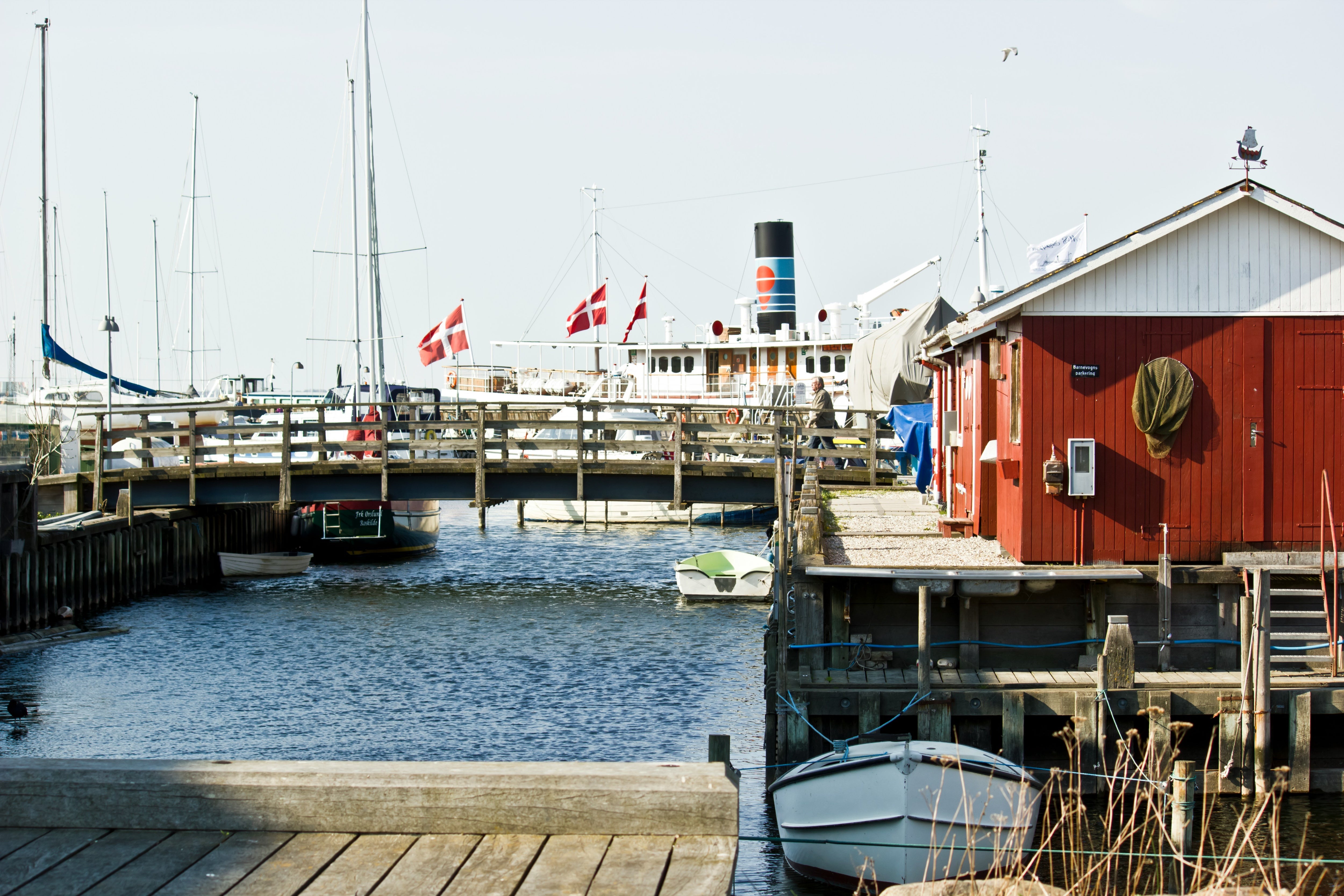 The quaint harbour was a highlight for Jake