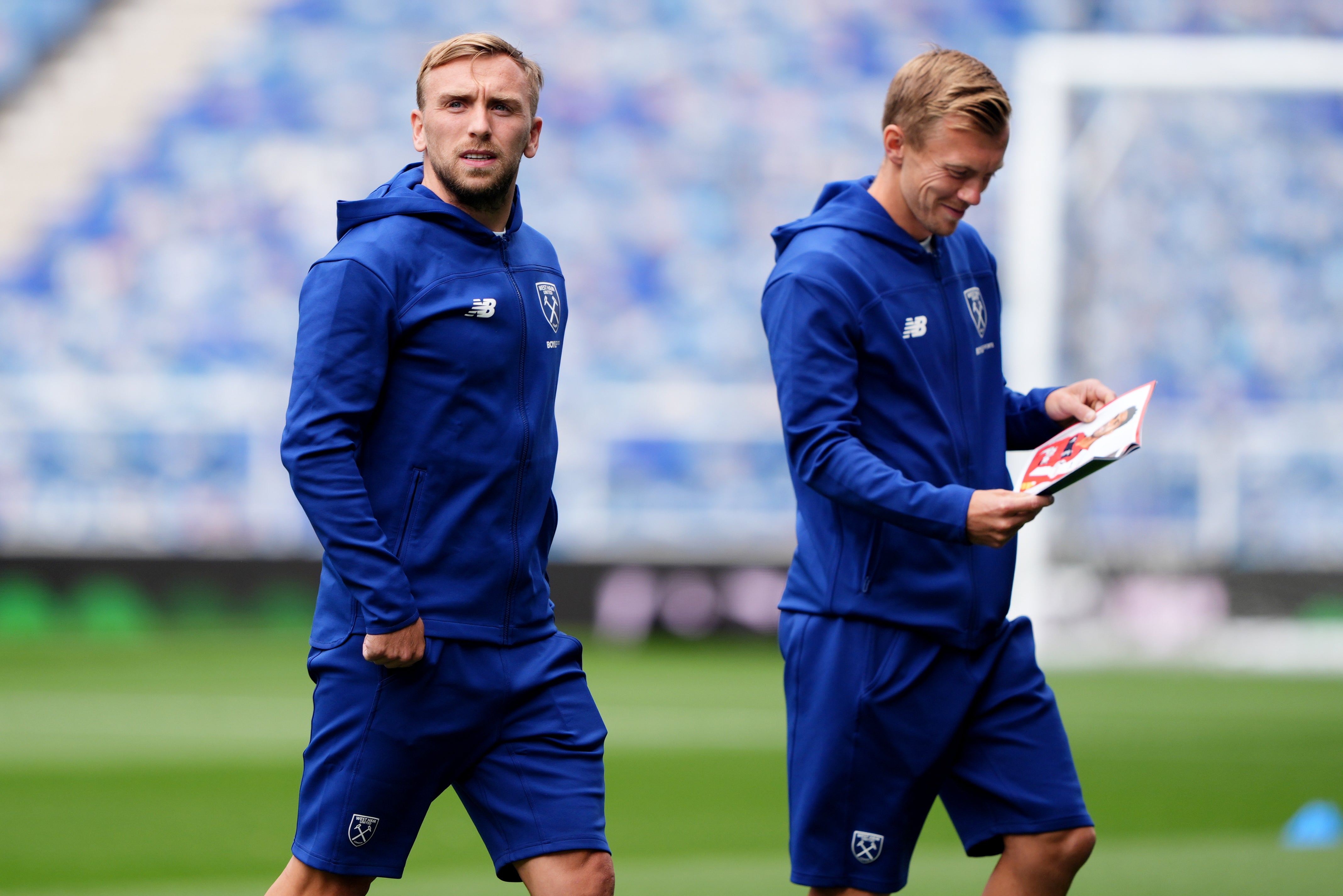 West Ham United's Jarrod Bowen before a friendly against Rangers