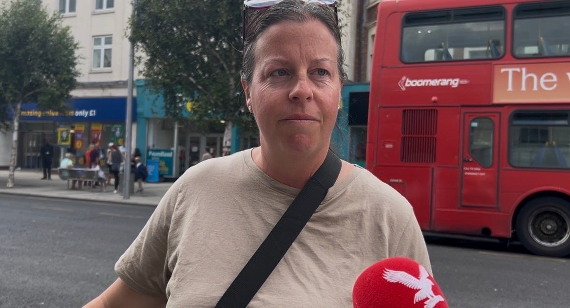 Amy Smith, 37, said she hasn't seen a lot of Nigel Farage