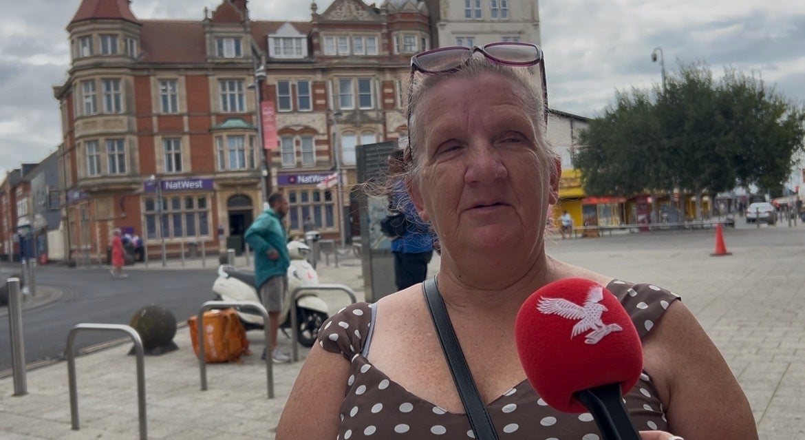 Lesley Noakes, 66, said she is 'not that keen' on Mr Farage