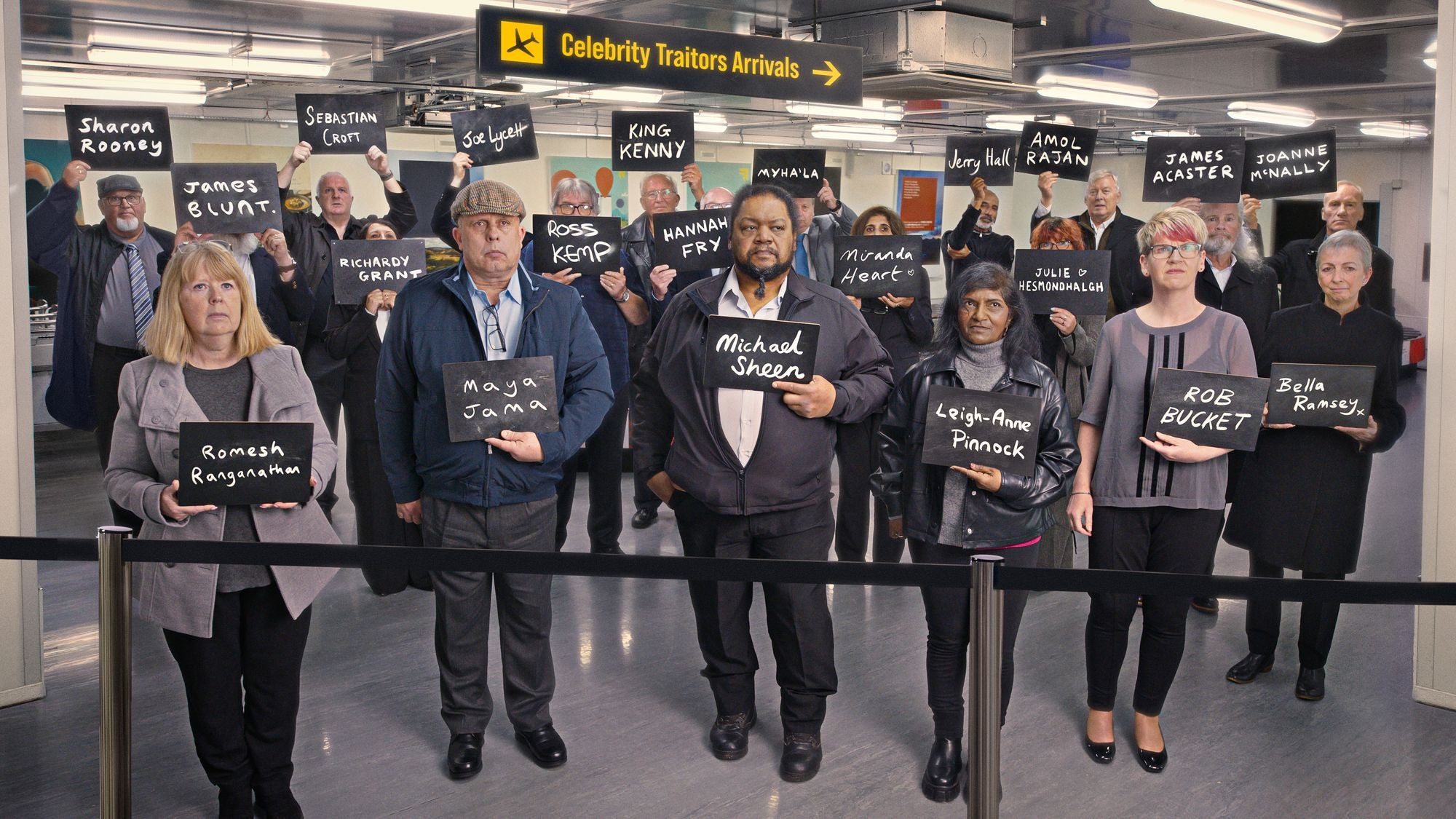 The cast of ‘The Celebrity Traitors’ series two is announced – with a few spelling mistakes...