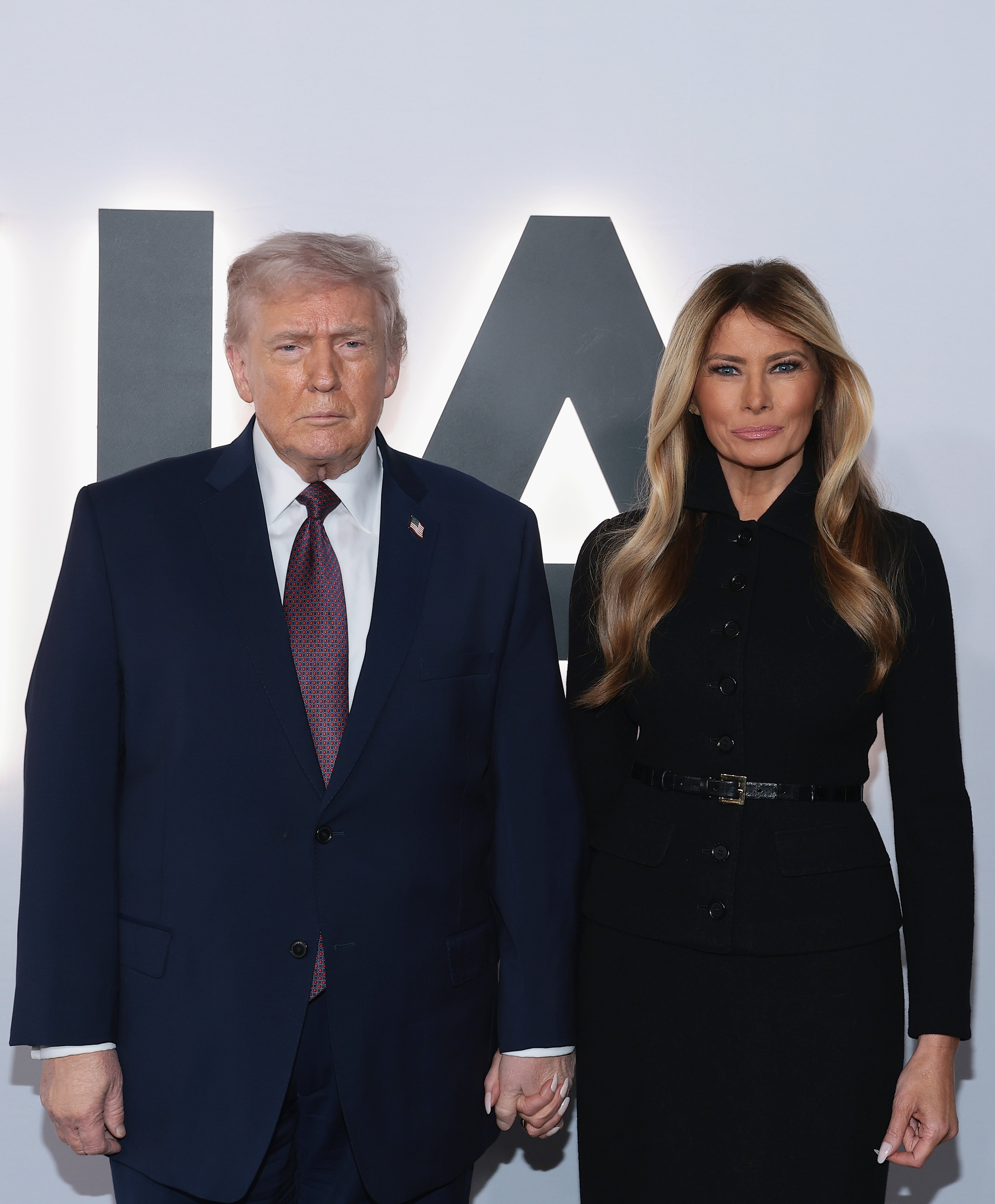 Donald and Melania Trump attended the world premiere of 'Melania' in January (Getty)