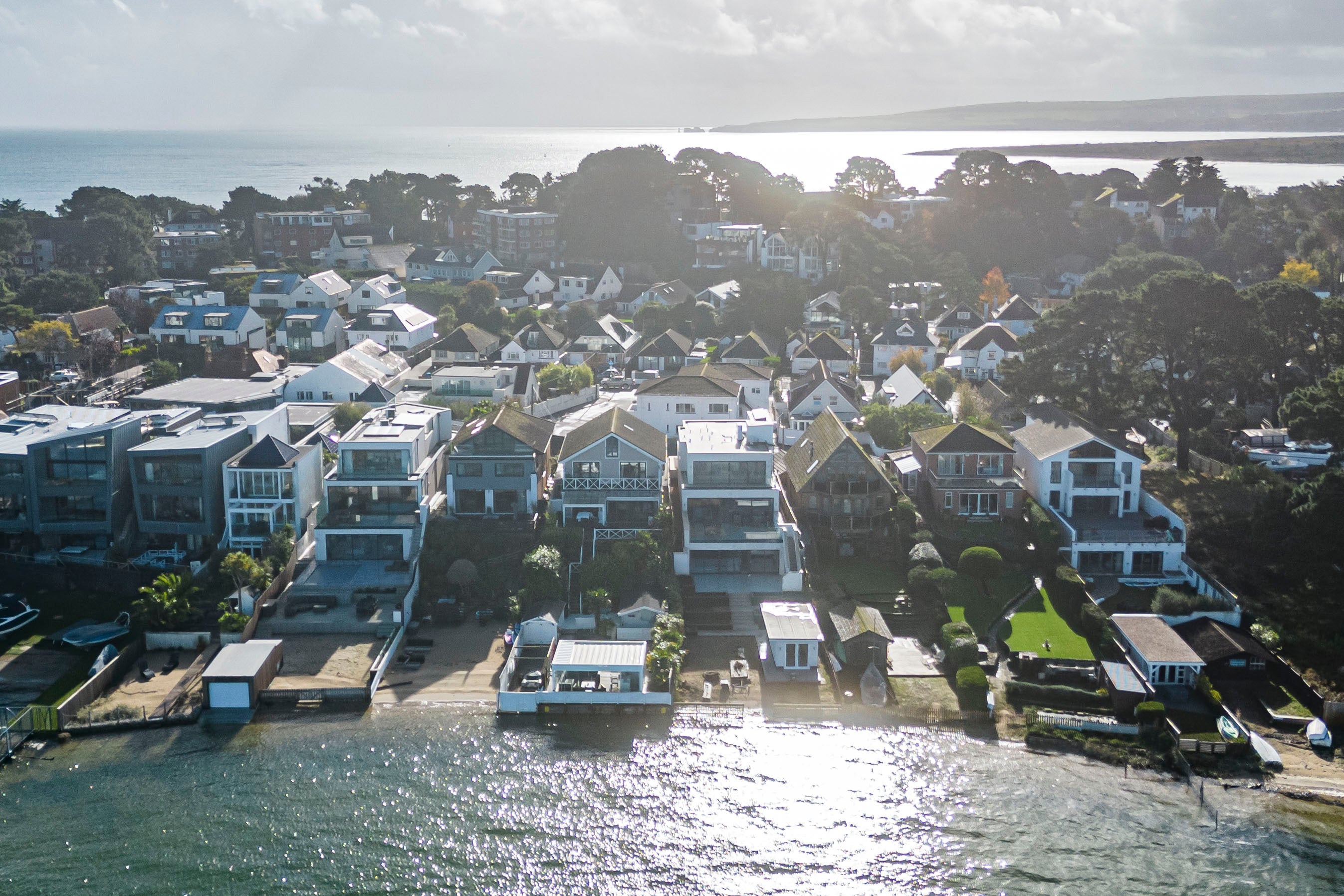 Sandbanks is an exclusive peninsula on the Dorset coast