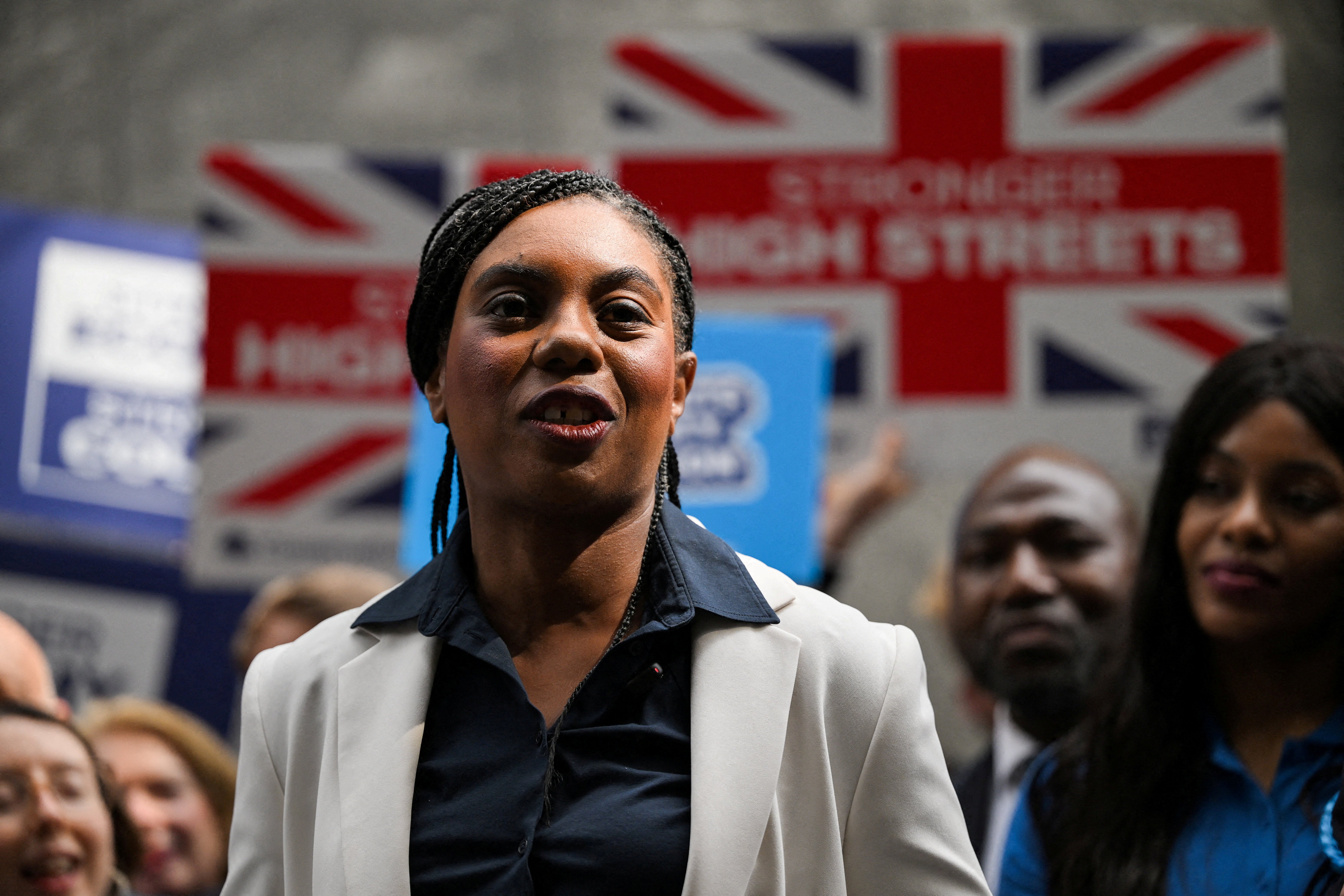 Conservative Party leader Kemi Badenoch defended his selection