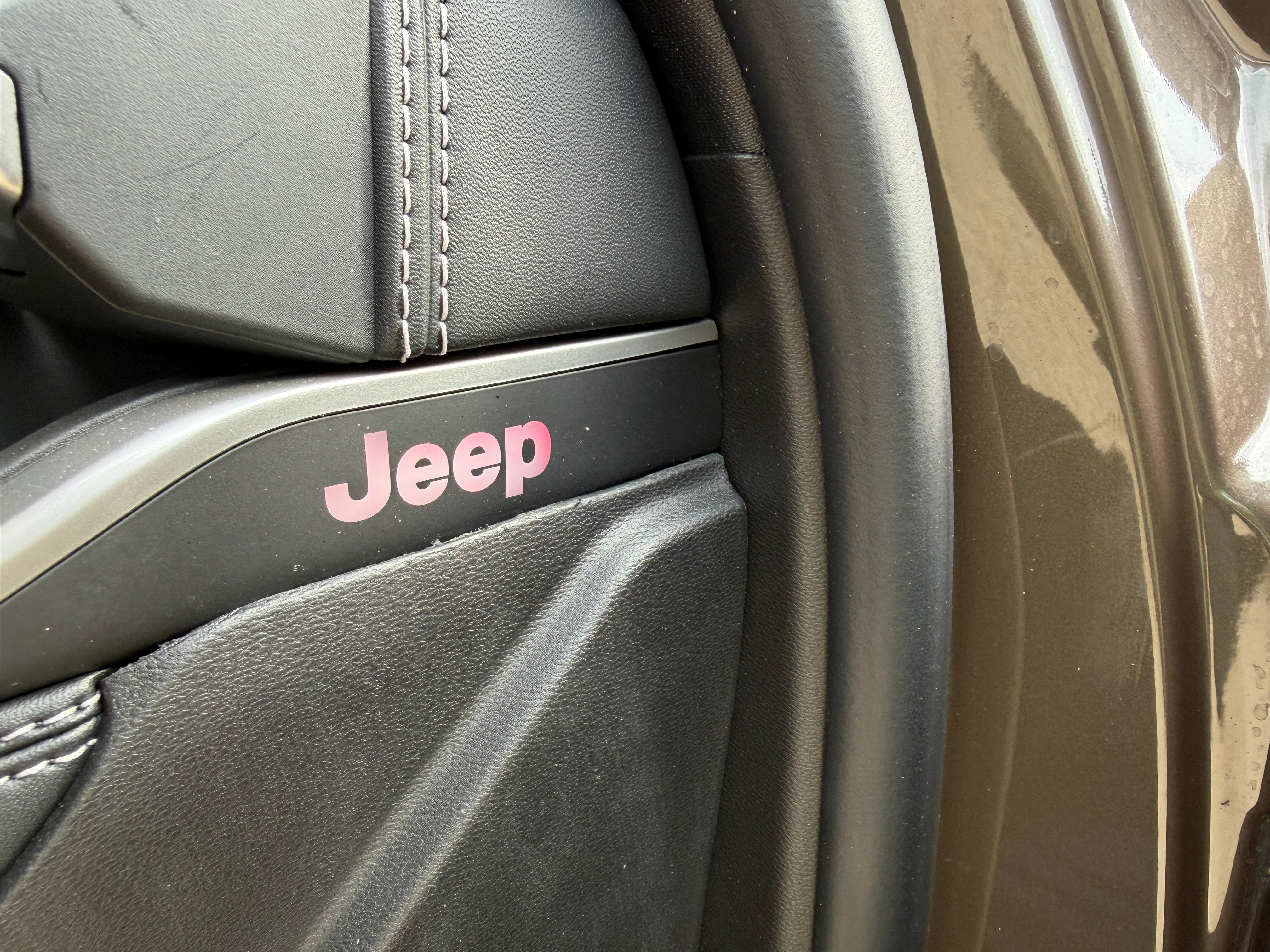 There are plenty of little Jeep 'easter eggs' in the Compass, including an illuminated Jeep badge you can only see when you open the doors (Steve Fowler)