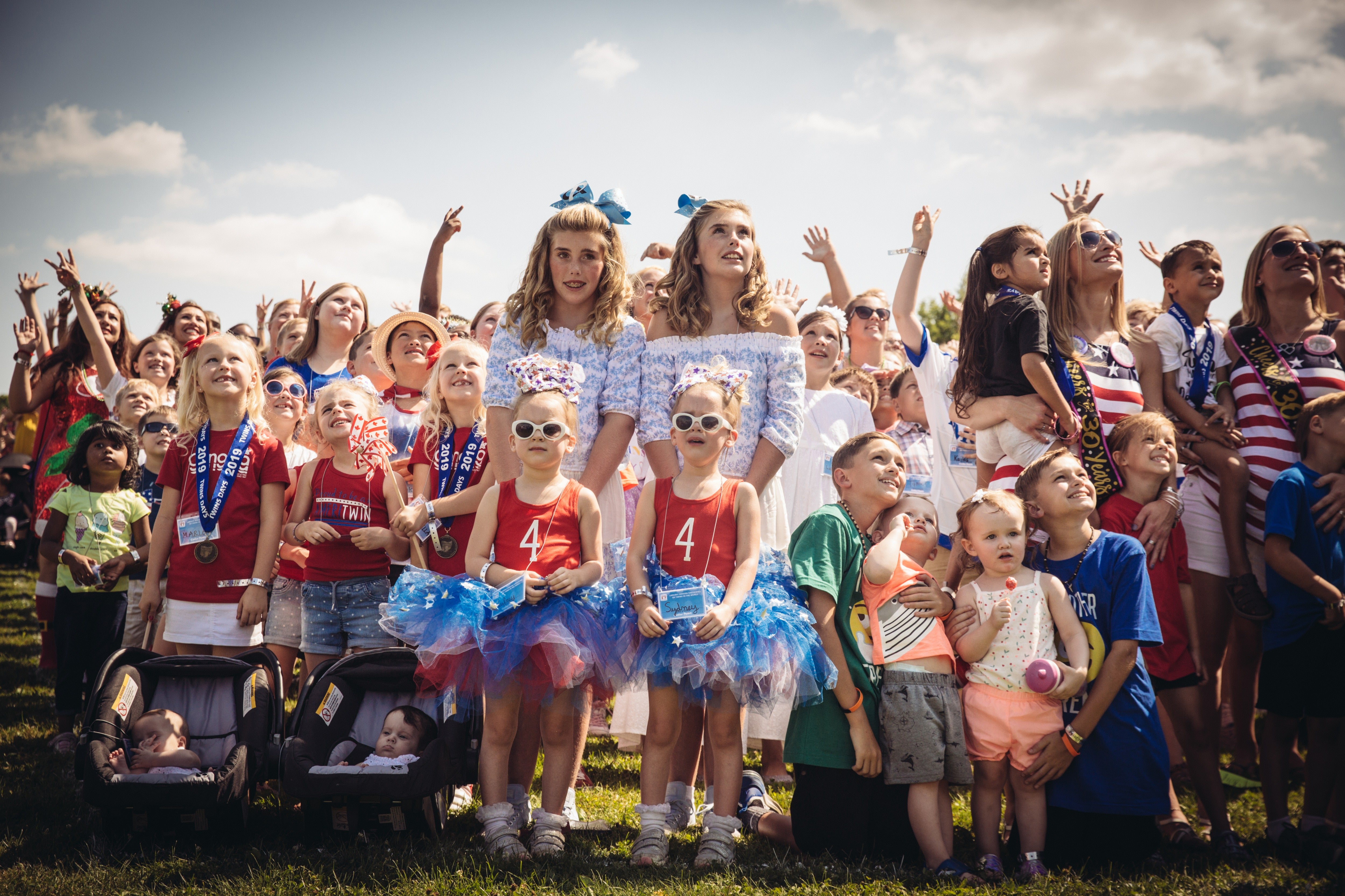 The Twins Days Festival started as a community event in 1976 by a small group planning America’s bicentennial celebration that year. Over the past 50 festivals, more than 91,000 sets of twins and multiples have joined the fun.