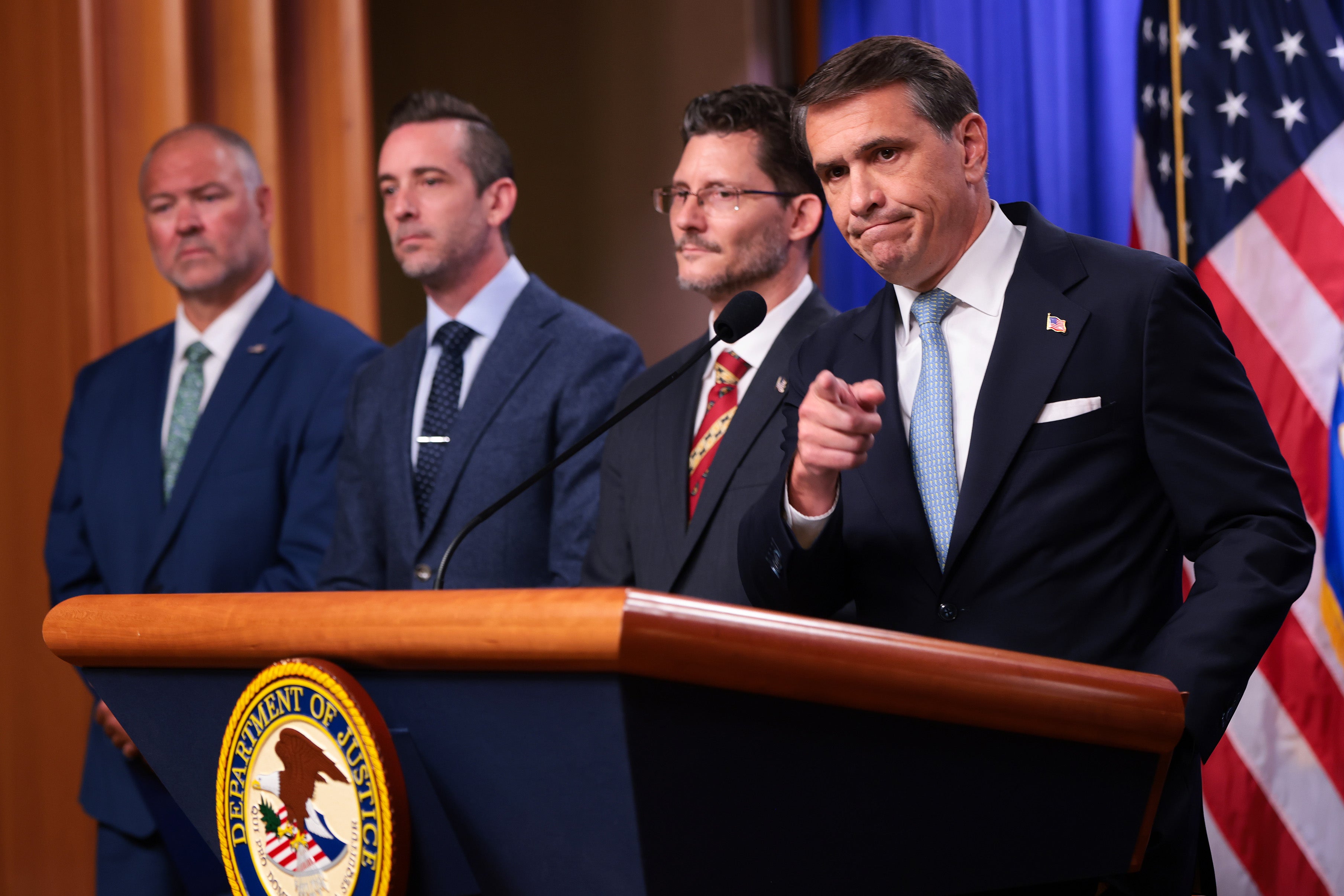 US officials said the rewards, along with newly unsealed charges against five other high-ranking leaders, were aimed at crippling the organization’s leadership (Anna Moneymaker/Getty Images)