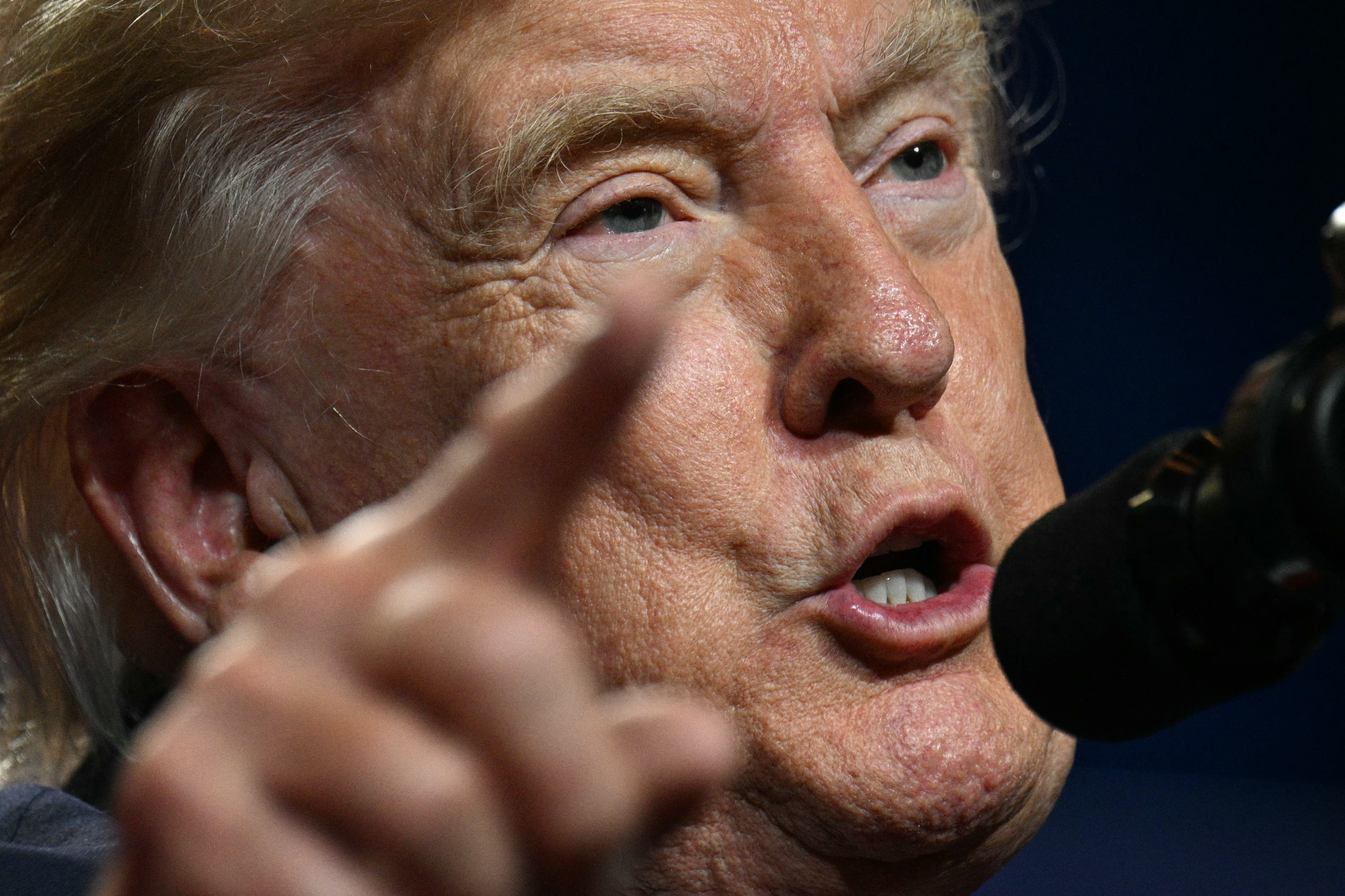 President Trump aggressively attacked Michigan U.S. Senate candidate Dr. Abdul El-Sayed during a speech on Wednesday in Las Vegas, accusing the Democrat of being ‘full of s***’ and antisemitic