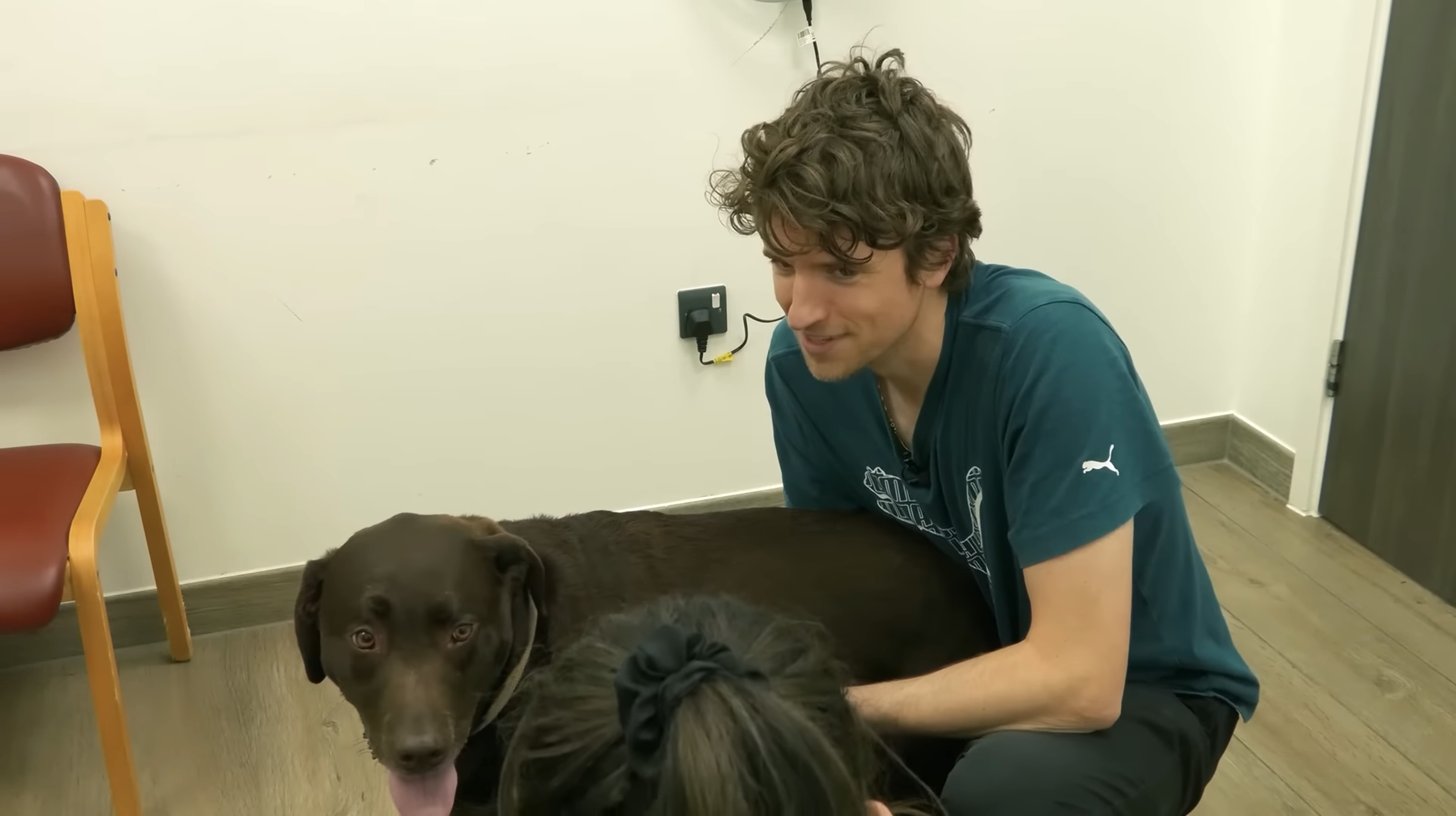 James with Barney, who became a regular character on his radio show (Dr Noel Fitzpatrick/YouTube)