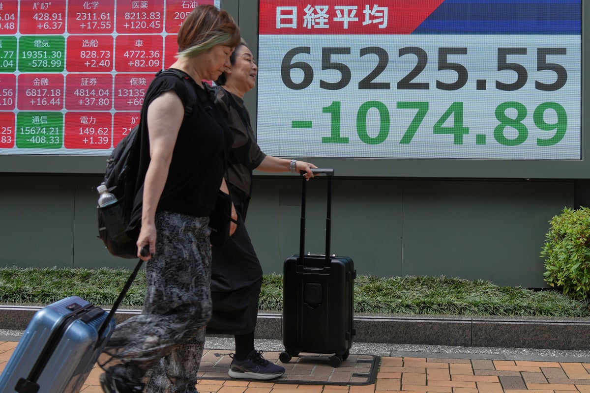 Asian shares mostly fall after Wall Street declines hit South Korea’s Kospi