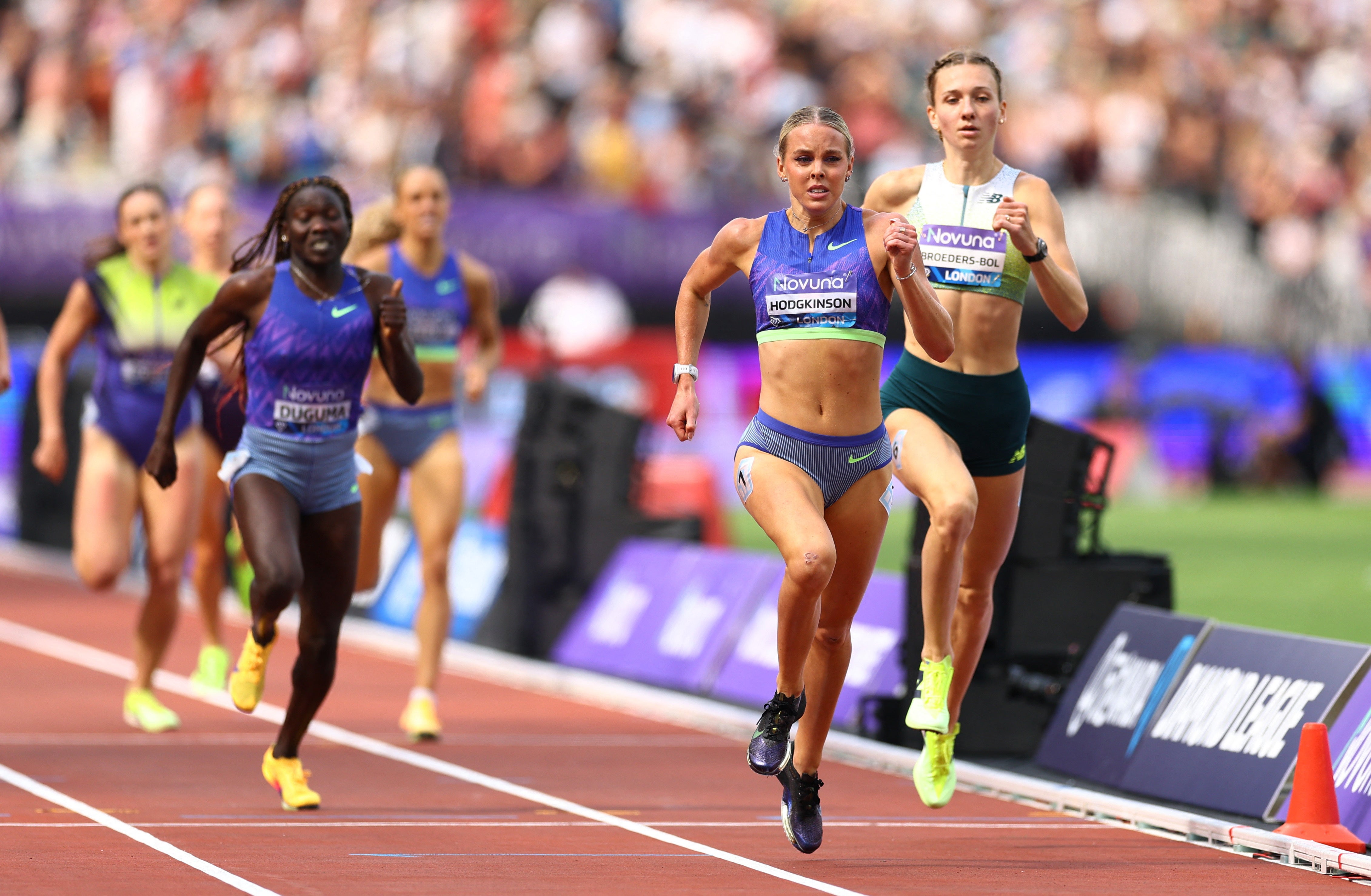 Hodgkinson won the women's 800m Diamond League final in London earlier this year