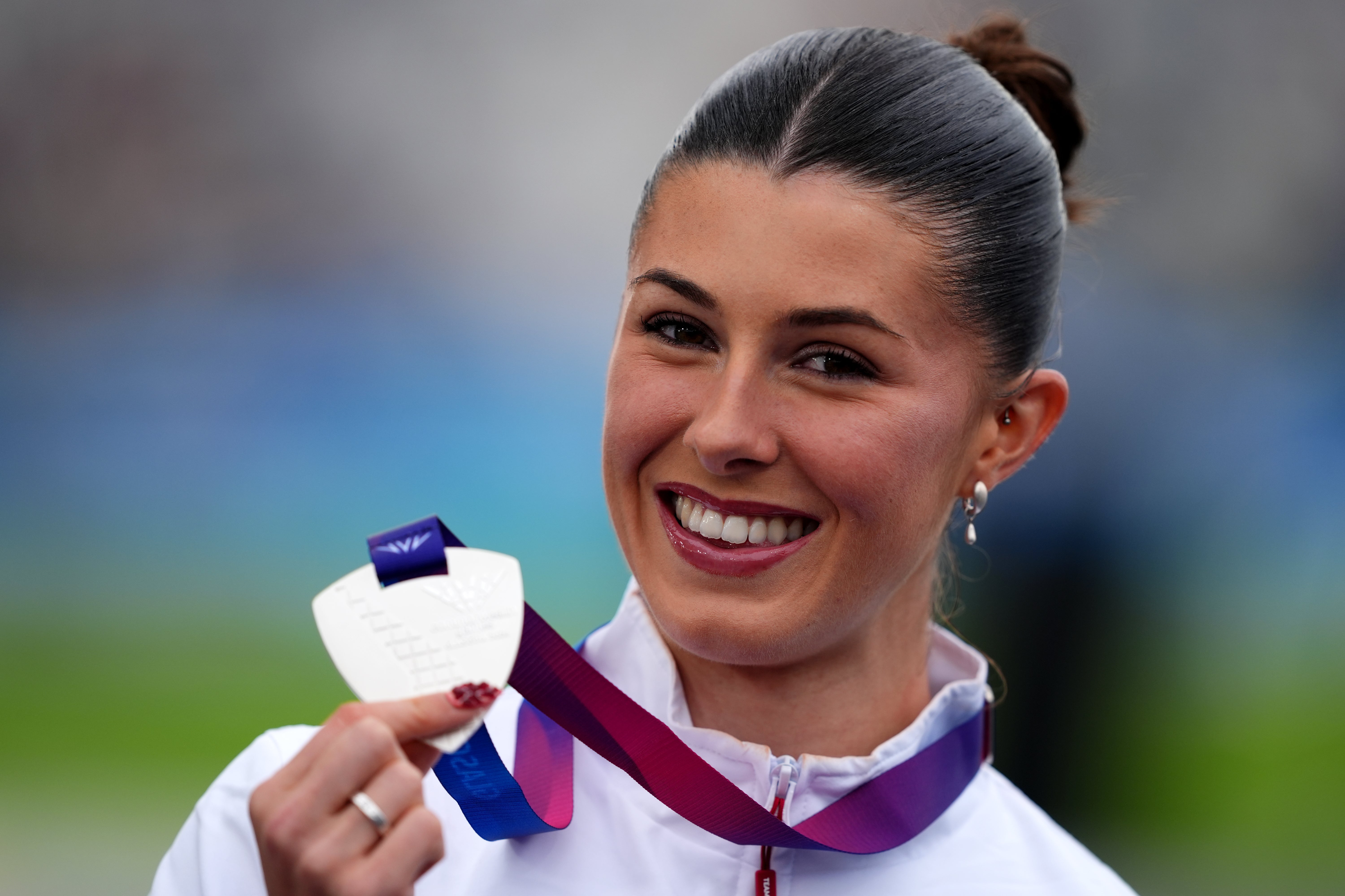 Hunt took home silver in the 100m from the recent Commonwealth Games