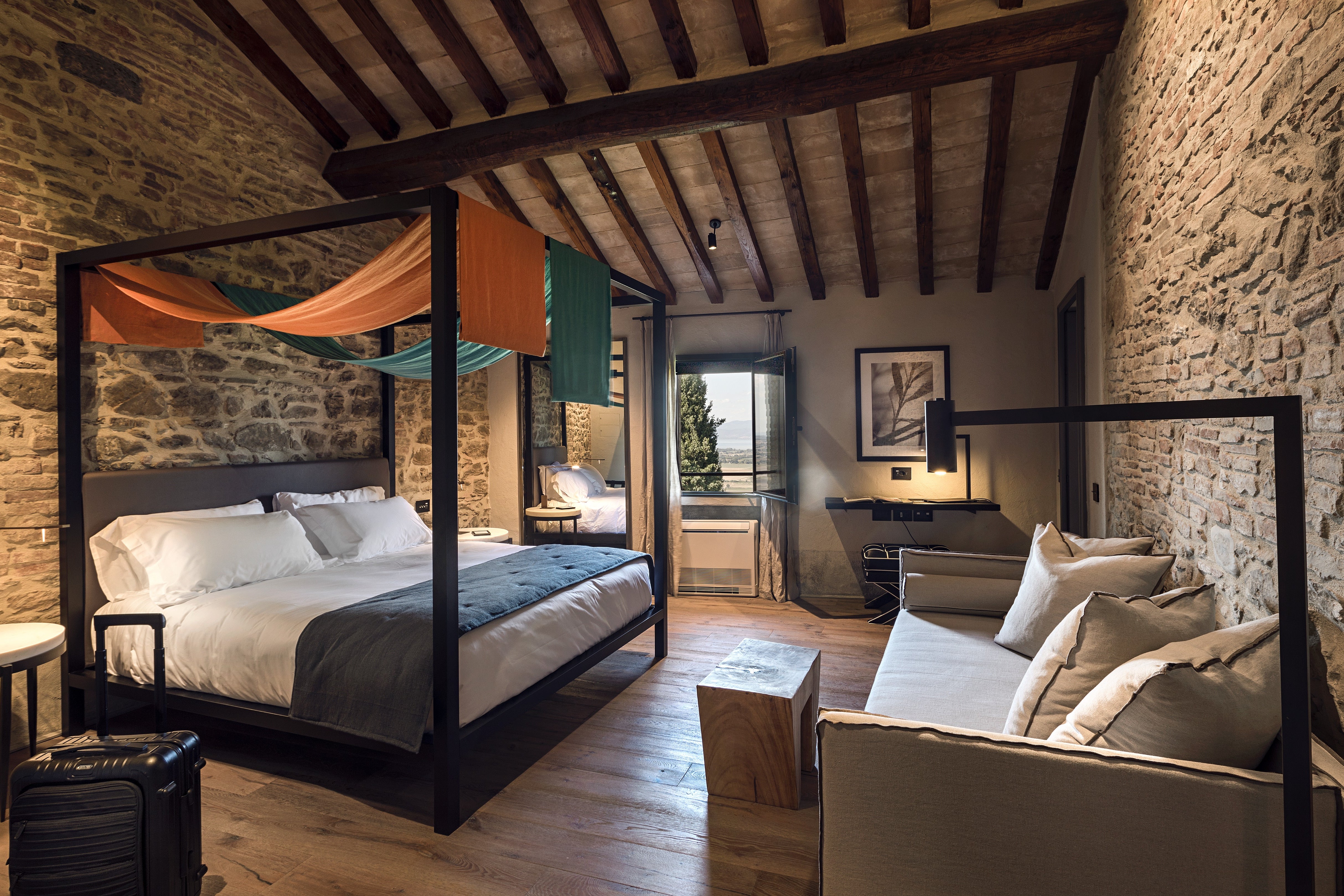 Design-led rooms were curated by interior architect Pelizzari Studio (Rastrello)