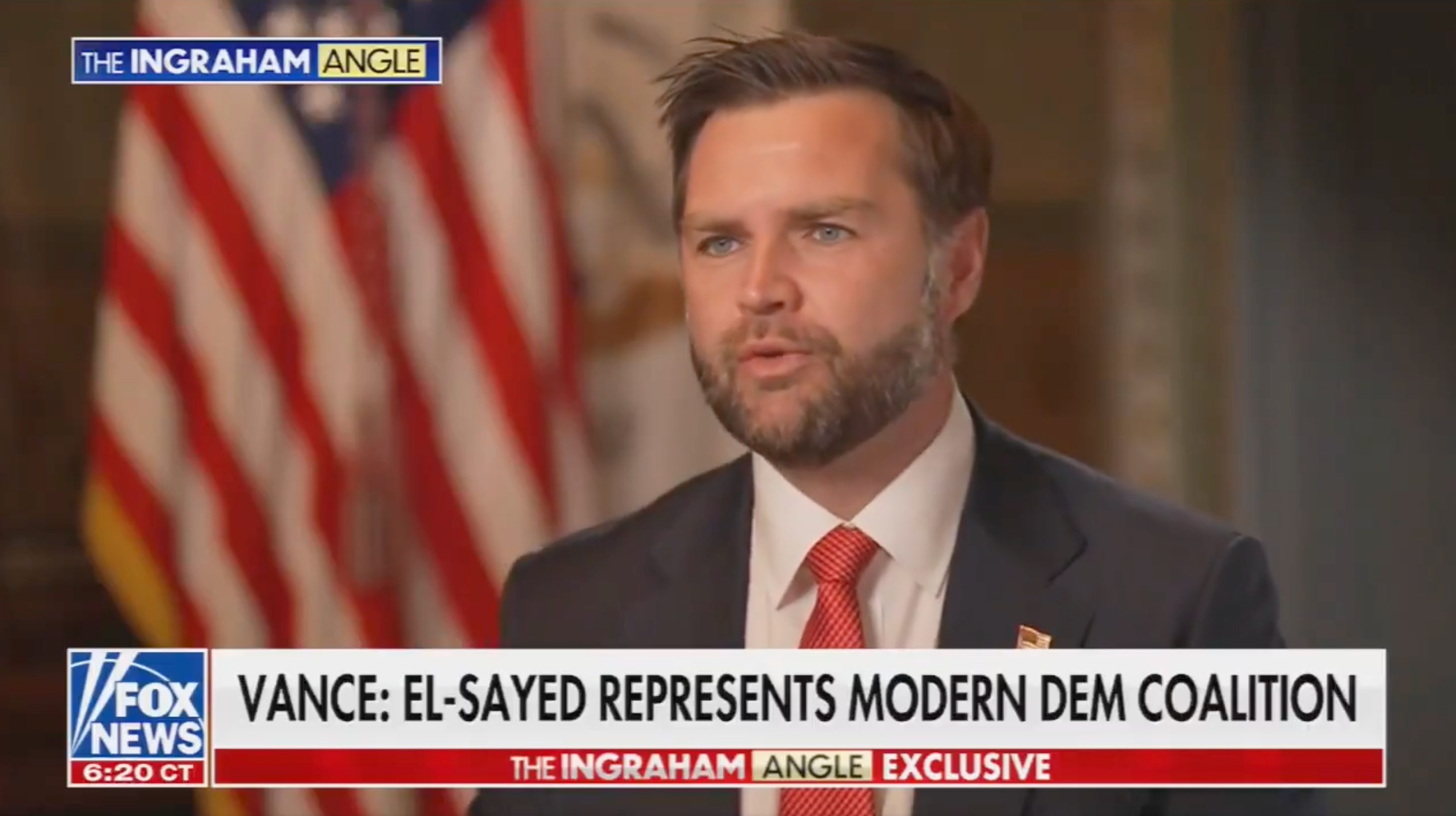 Vance says only ‘self-hating white liberals’ voted for progressive Michigan Senate candidate Abdul El-Sayed