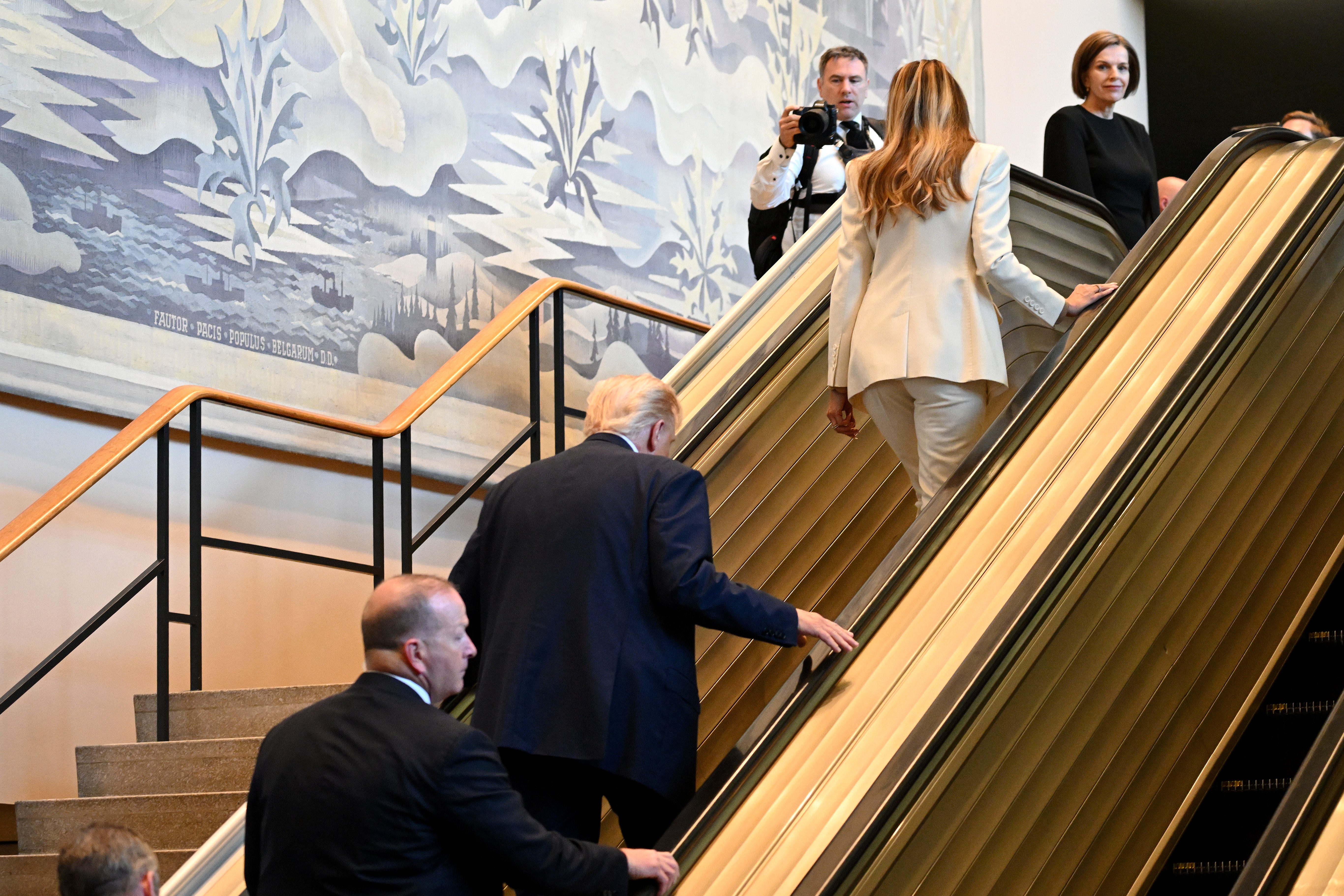 Carney's remark was an ​apparent reference to Trump's demands for an investigation after ​he encountered a halted escalator and a non-functioning ⁠teleprompter last year at the United Nations General ​Assembly