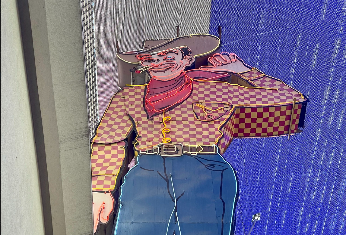 Vegas Vic has stood in Las Vegas for 75 years, after first being put up in 1951