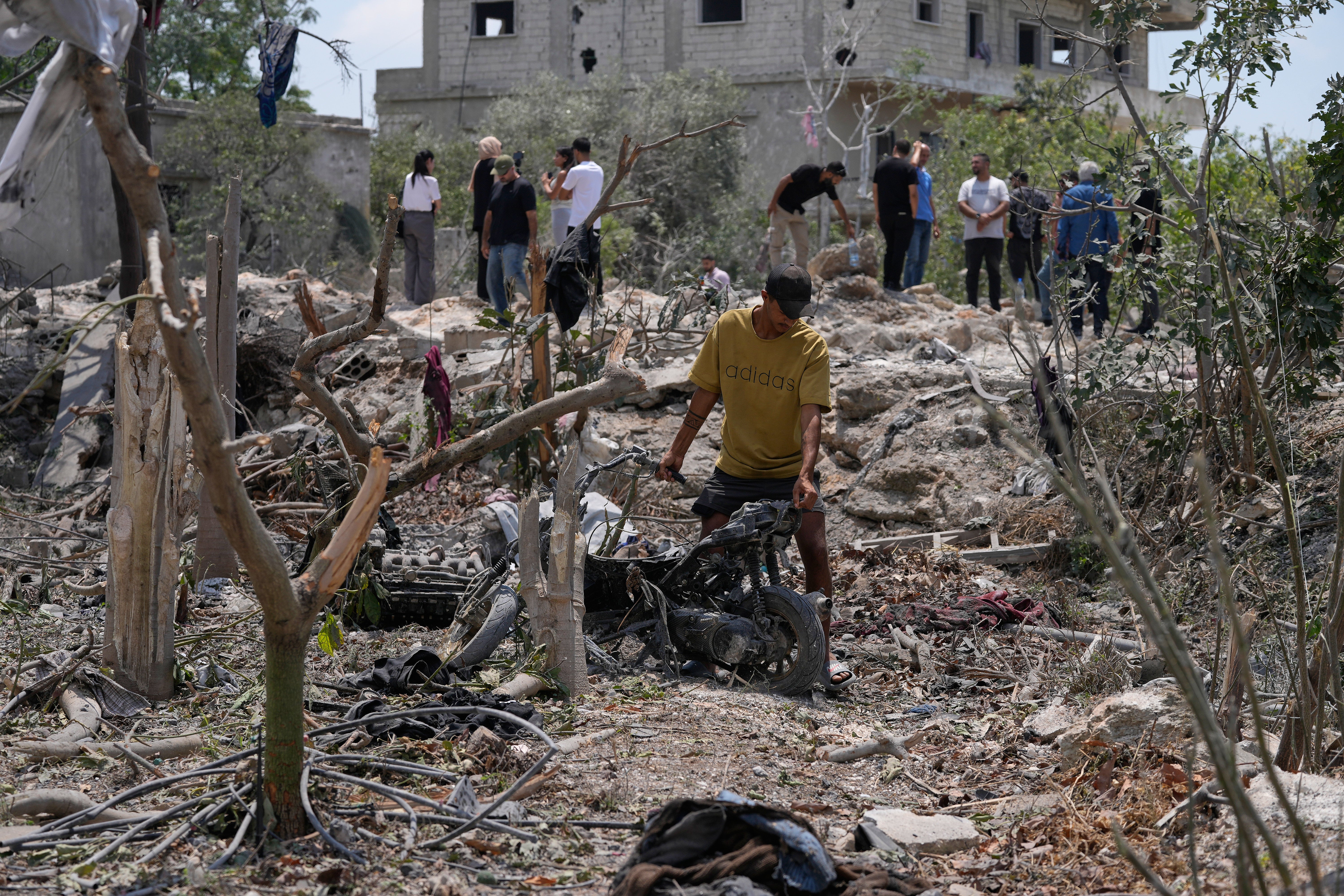 A house hit by an Israeli airstrike in southern Lebanon