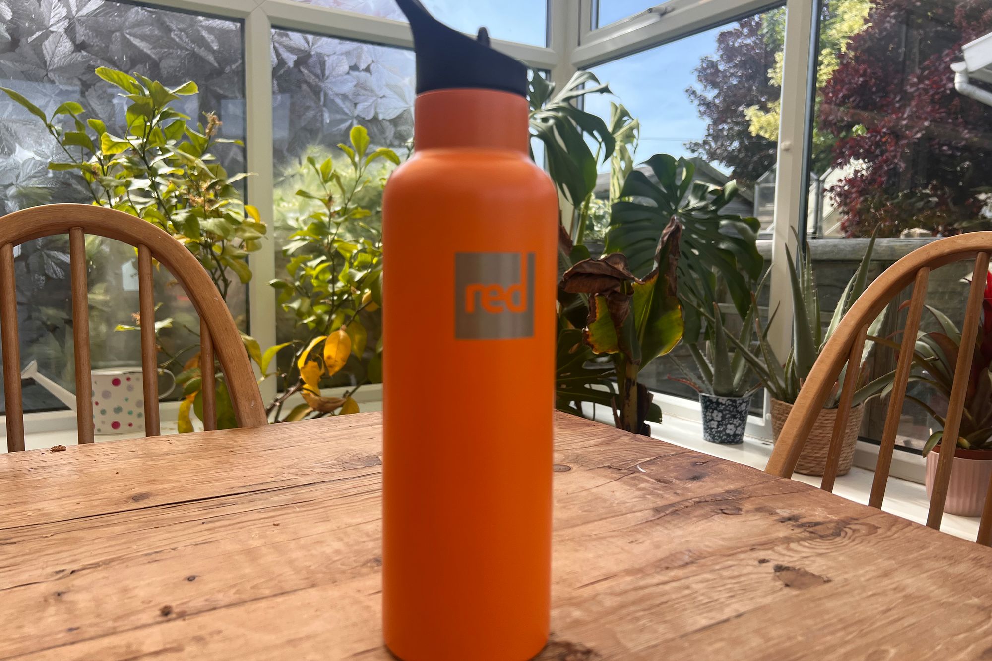 You can switch between a screw cap and a flip-straw sports cap (Sarah Dawson/The Independent)