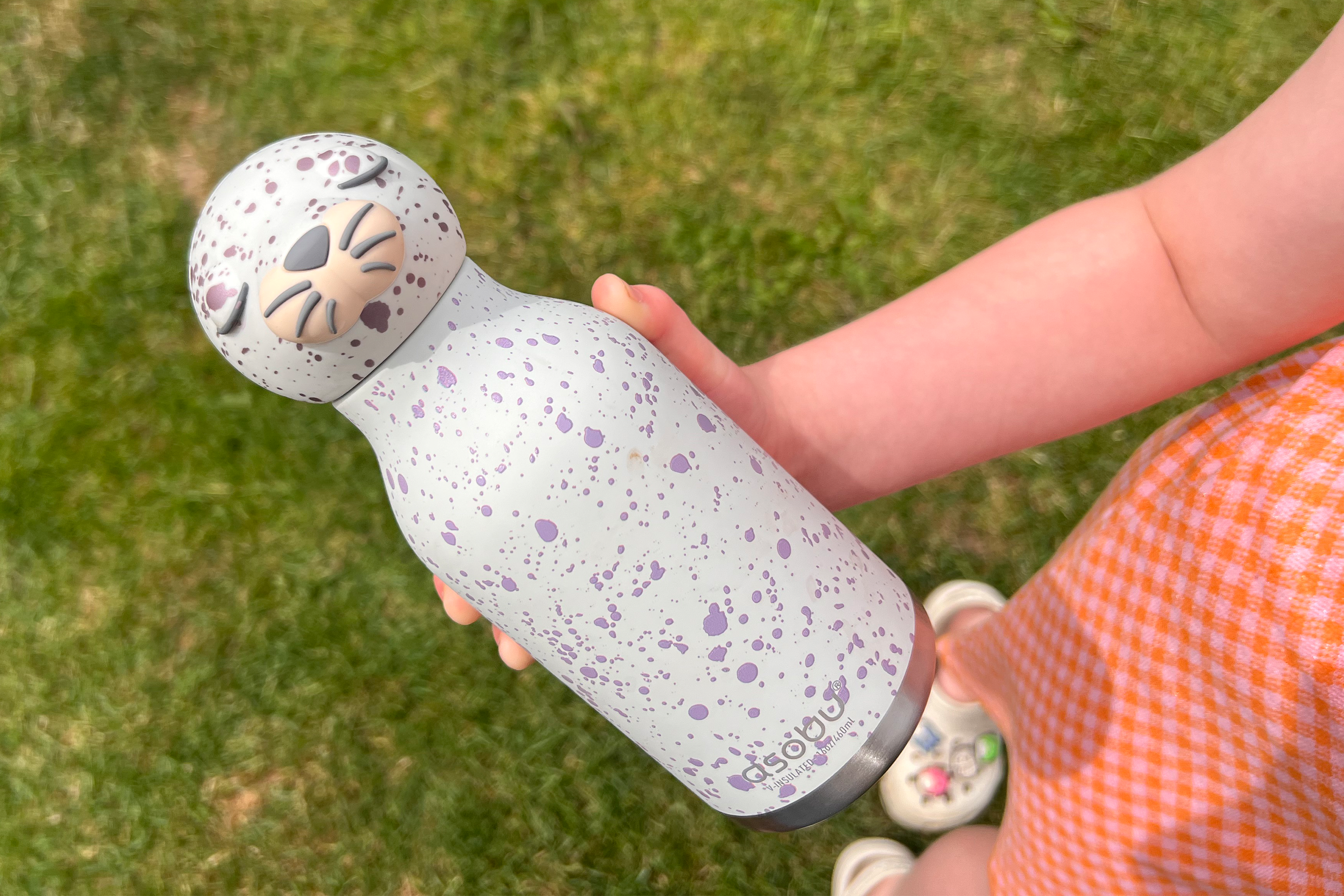 The bottle features double-wall vacuum insulated stainless steel (Sarah Dawson/The Independent)